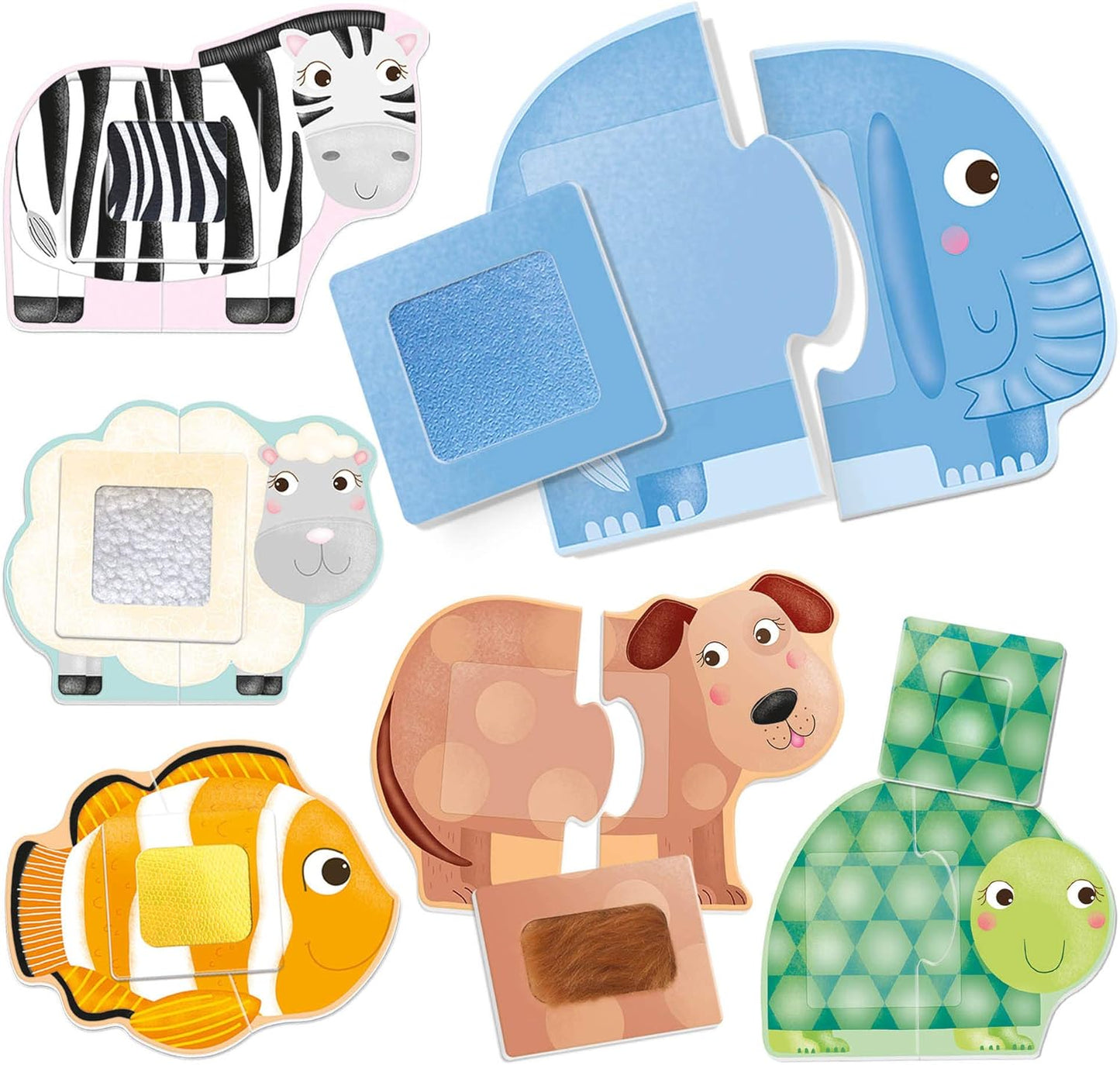 Tierfiguren Montessori-Puzzle, Large ; Mehrfarbig