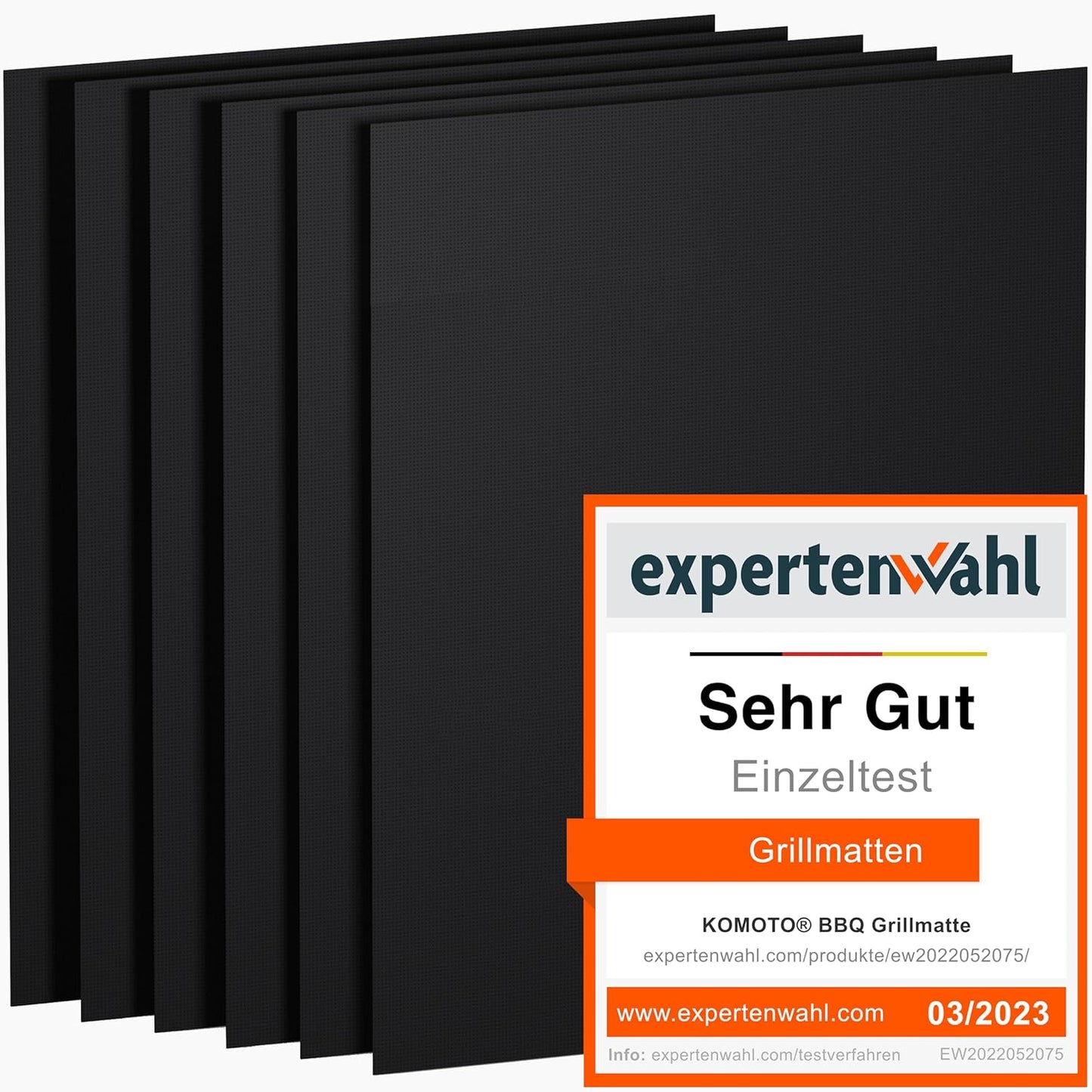 6-teiliges BBQ Grillmatten-Set für Gas- und Holzkohlegrill, 6er Set