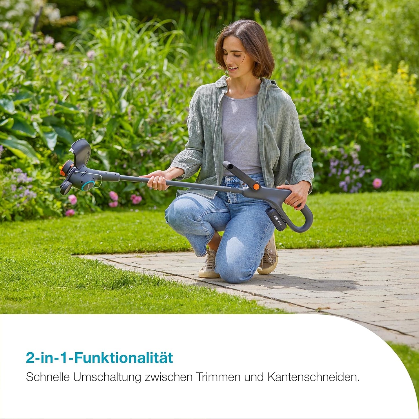 EasyTrim Akku-Rasentrimmer, mit Akku