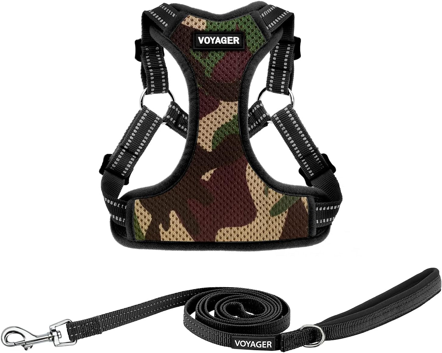 Verstellbares Hundegeschirr mit Leine, Army Base (Leine Bundle) / XS (Chest: 13 - 16")