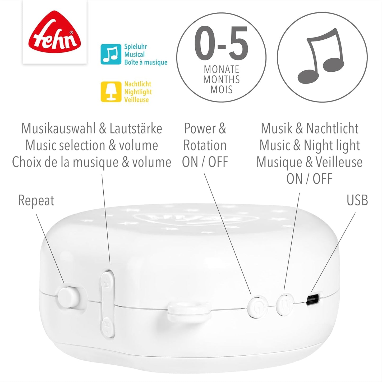 MP3 Mobilewerk mit Nachtlicht & Musik Dodo, l´enfant do, MP3
