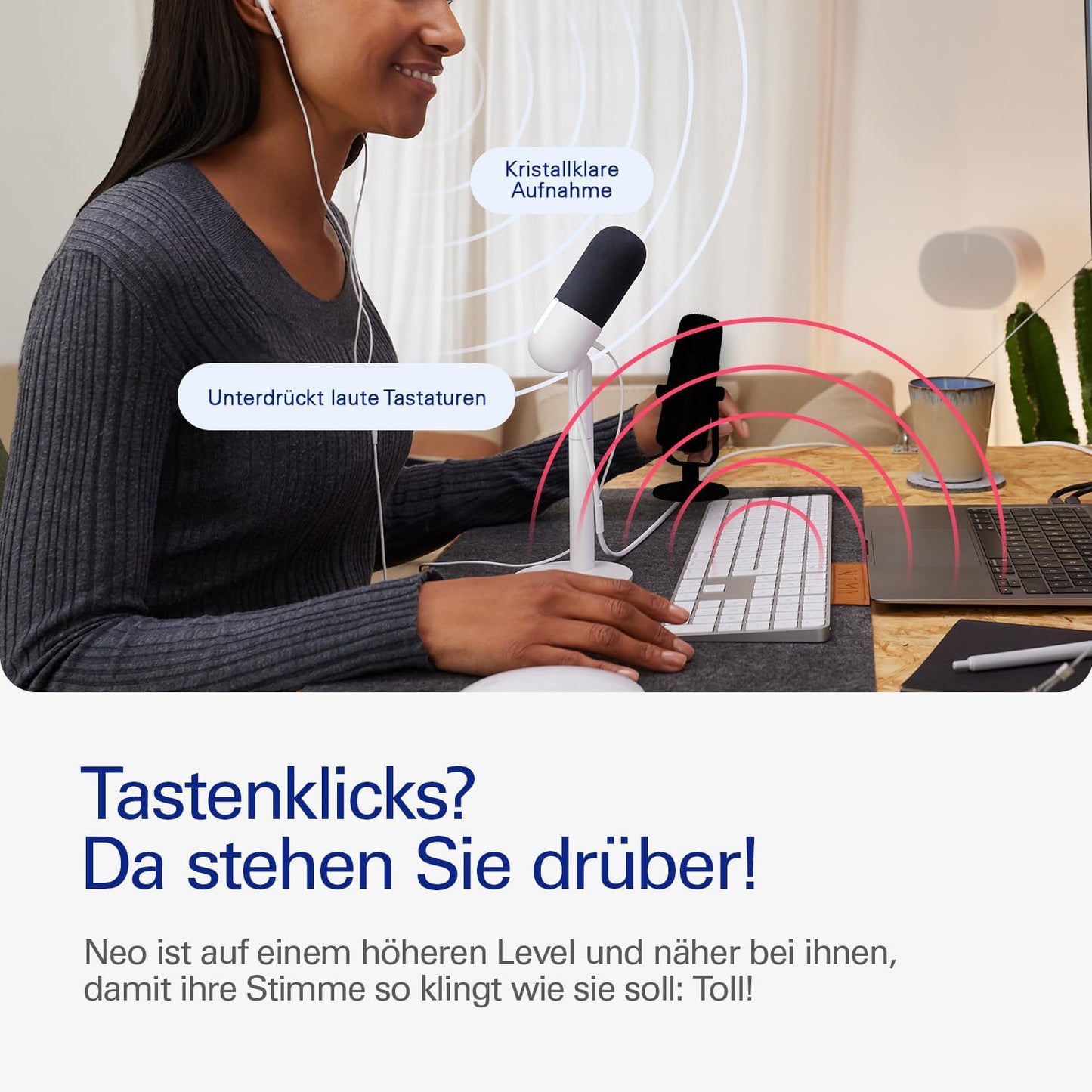 Wave Neo Kondensatormikrofon mit Stummschaltung, Wave Neo