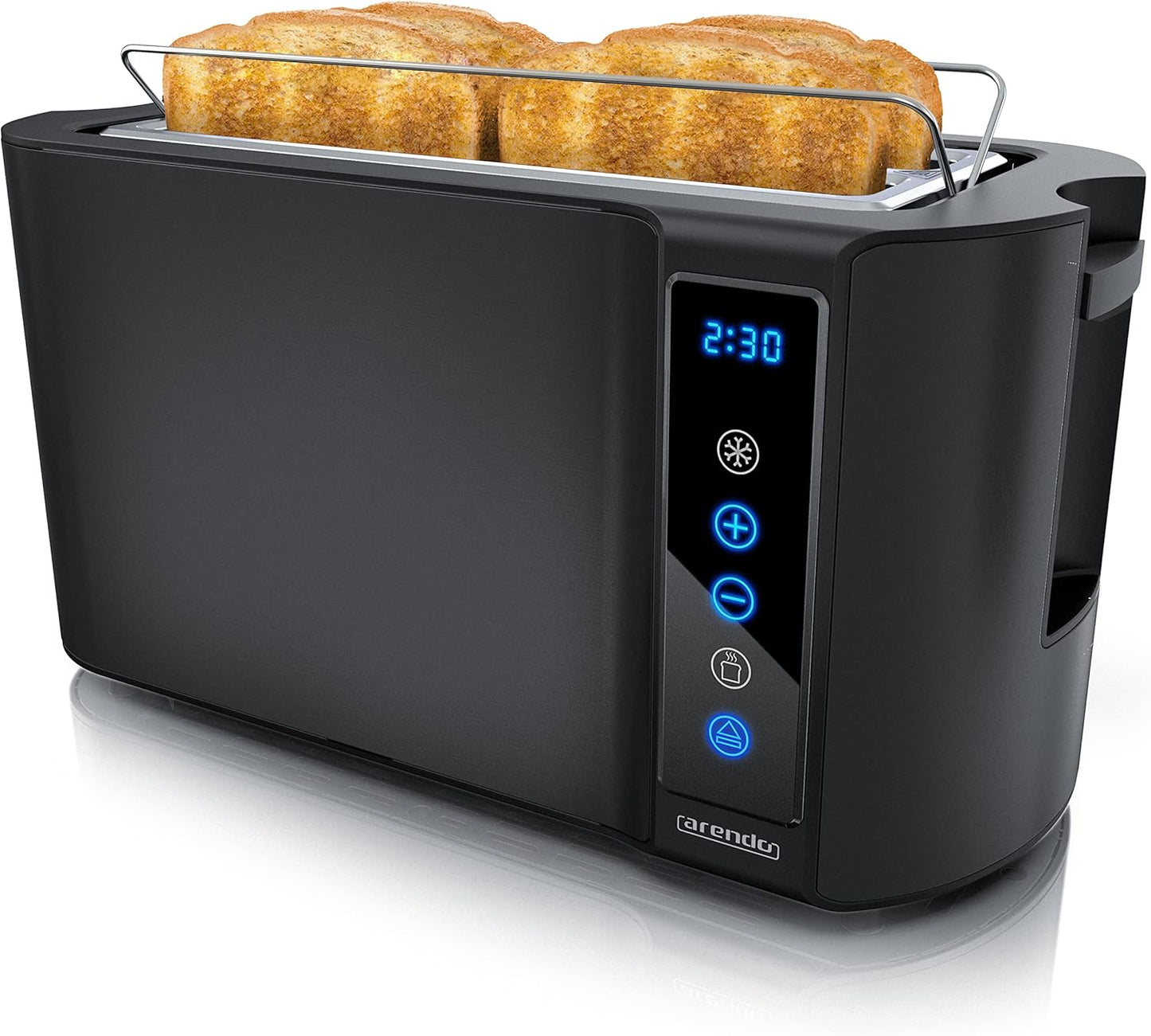 Langschlitz-Toaster mit Touchscreen, B: Nachtschwarz