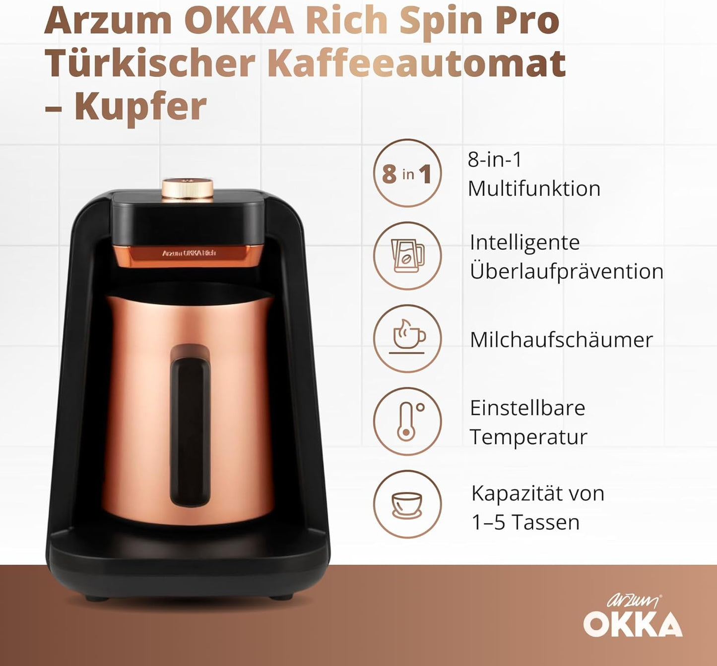 Türkische Kaffeemaschine, Copper