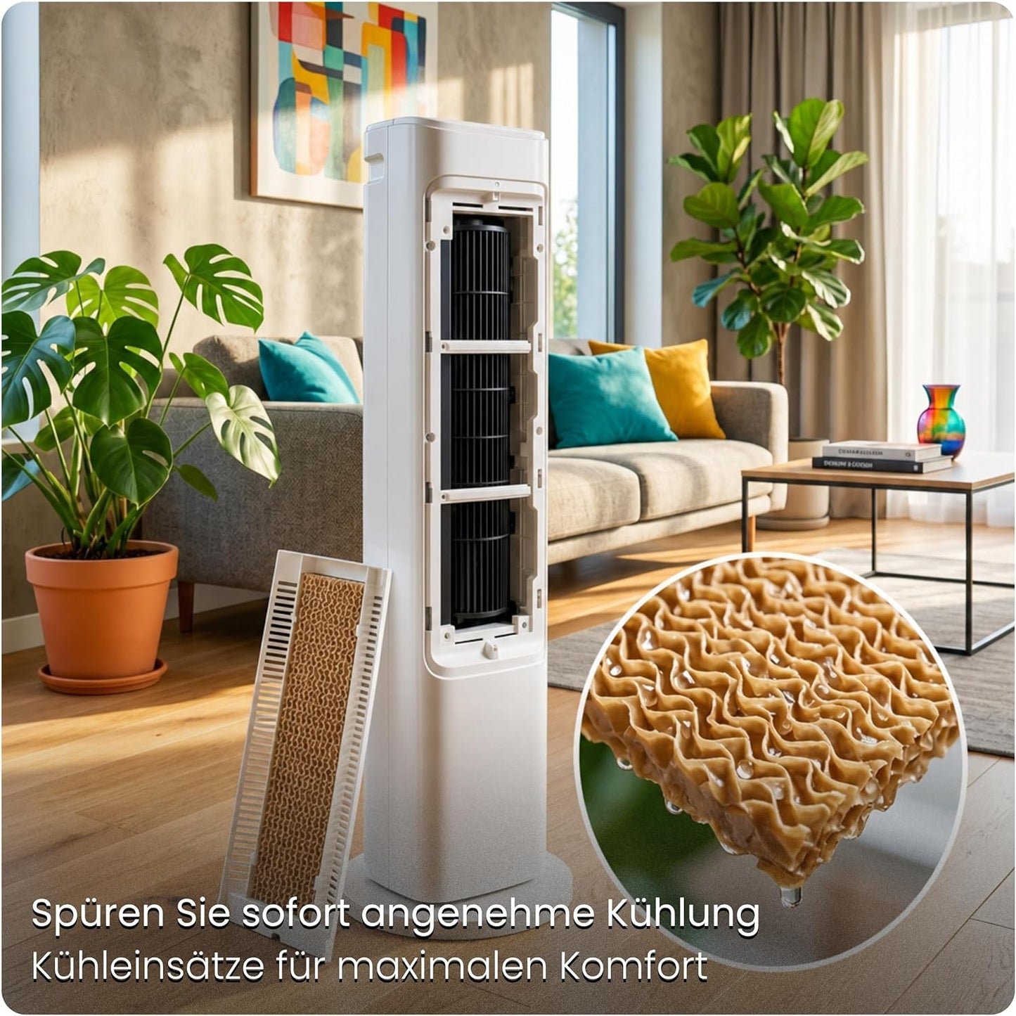 Ventilator mit Wasserkühlung und Aromafach