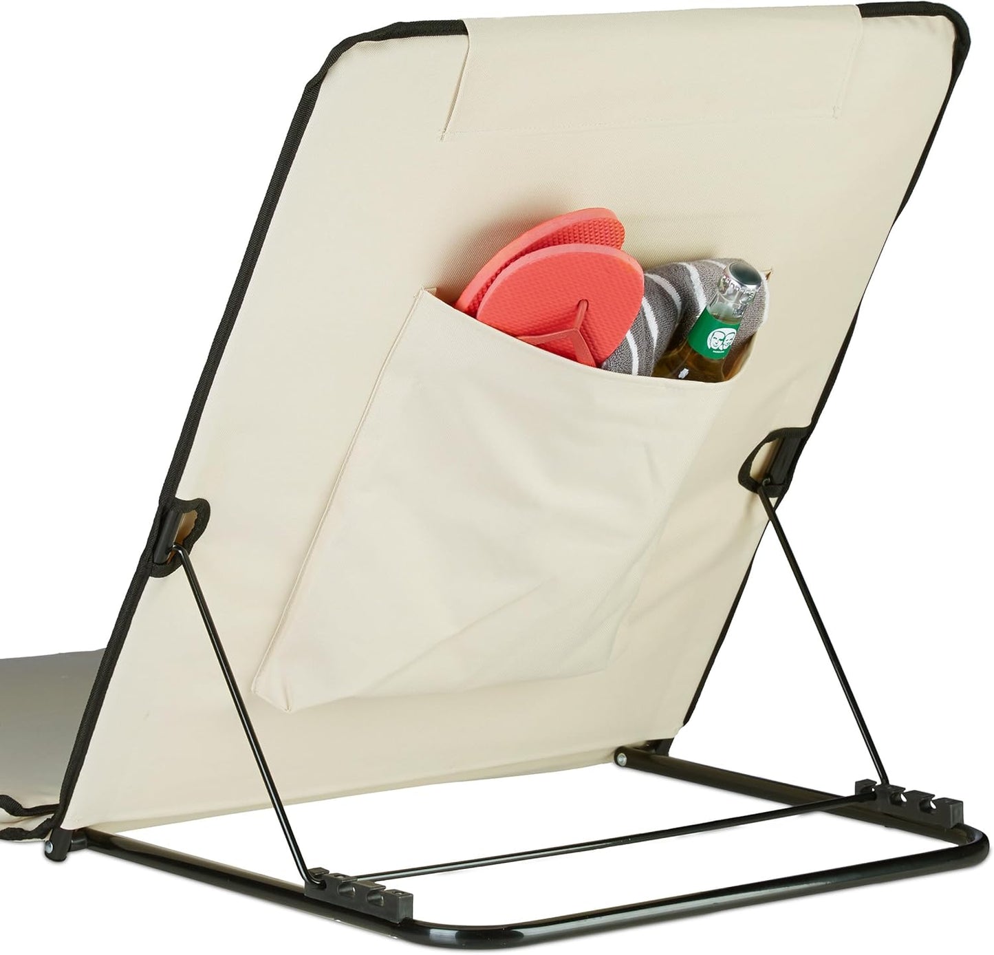 Strandmatte mit Sonnenschirm, Beige