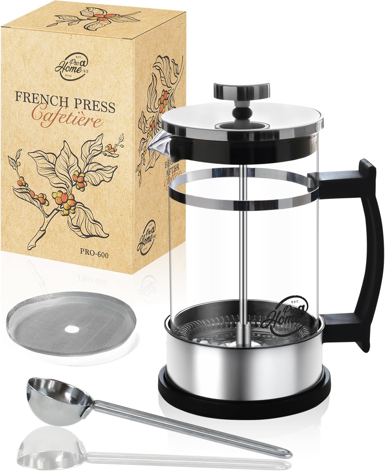 French Press Kaffeebereiter, 0,6L