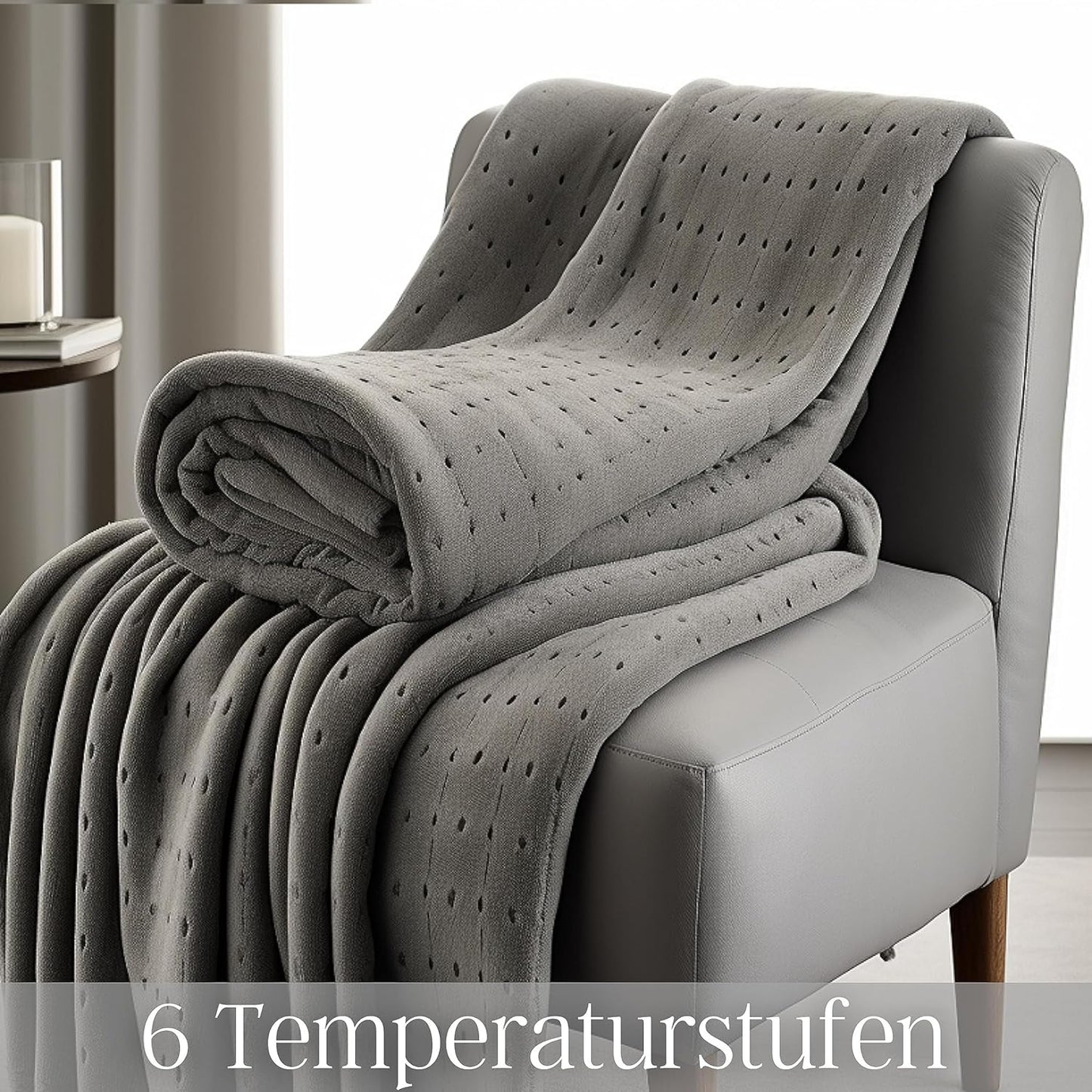 Heizdecke mit Timer und Fernbedienung