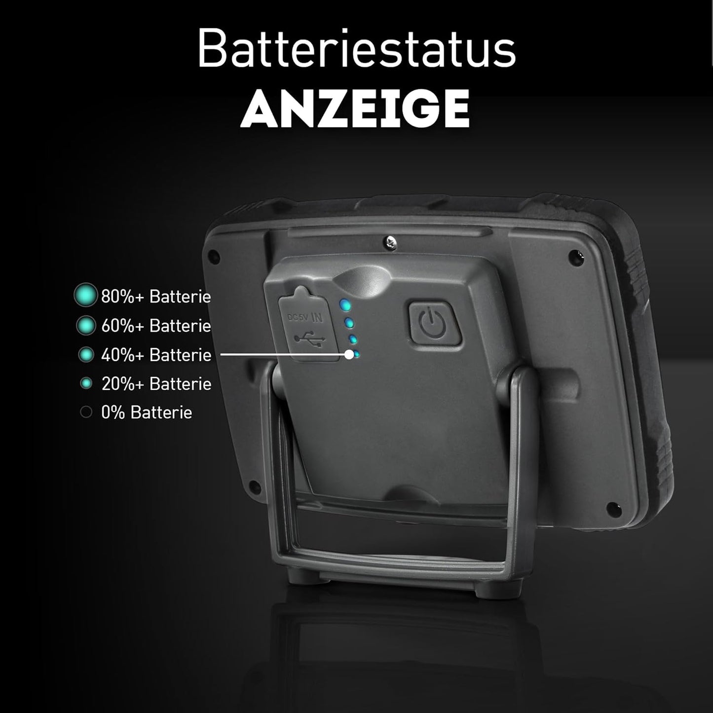 Akku-Baustrahler, 1350 Lumen 1 stück