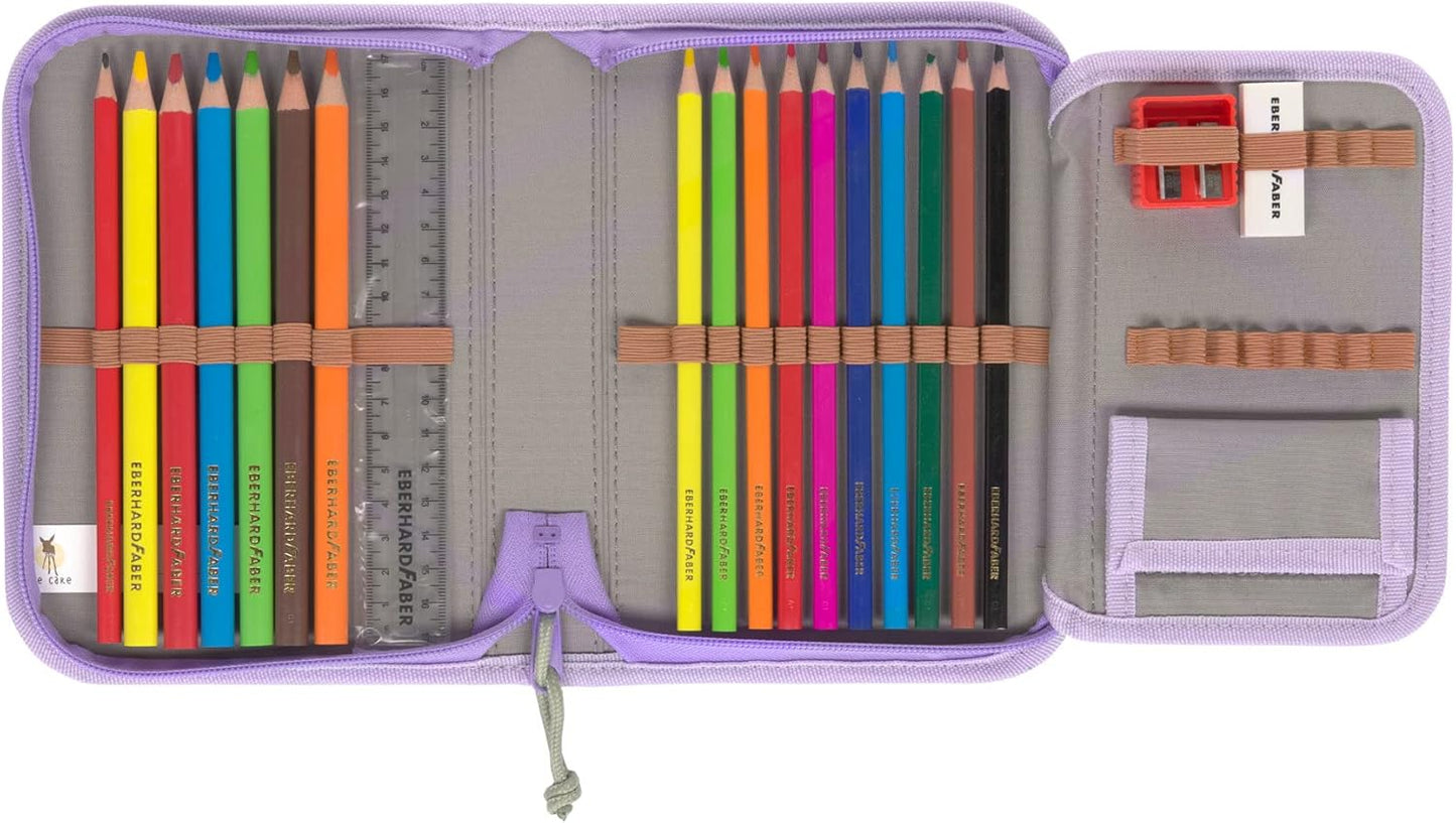 7-teiliges Schulranzen-Set Flexy Unique, Violet
