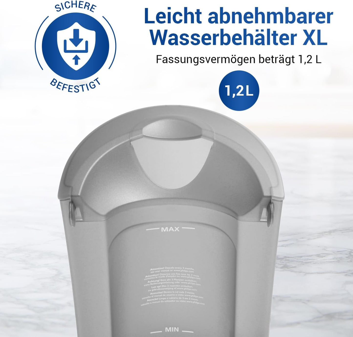 Ersatzwassertank 422225965551 für Senseo Kaffeemaschine, Wie 422225965551