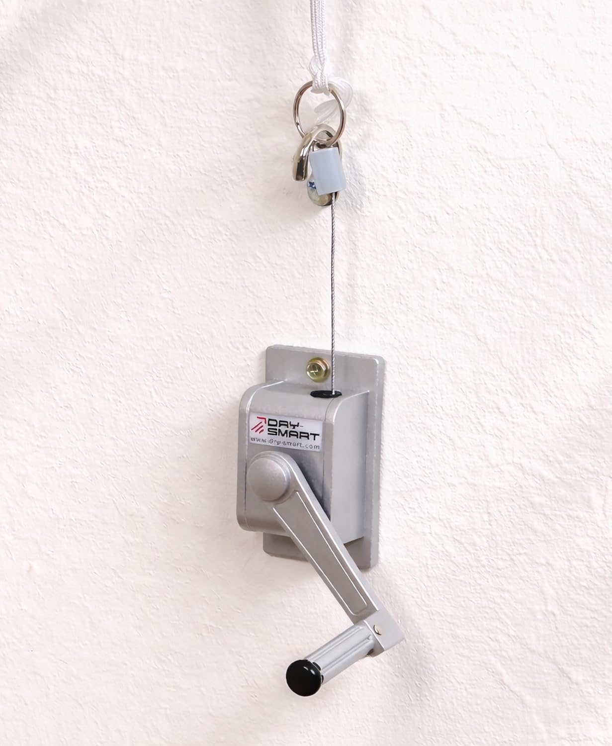 Deckenwäscheständer mit Kurbel, Mit Kurbel