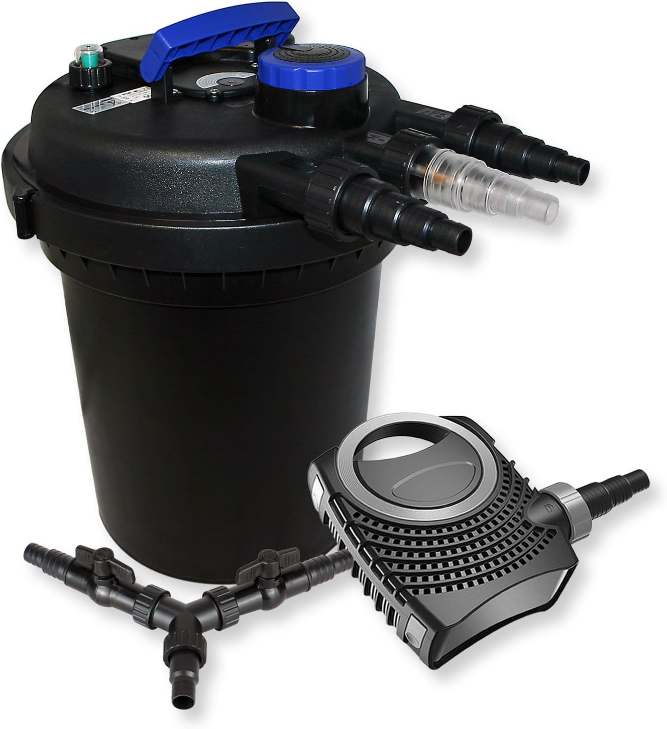Teichdruckfilter-Set CPF-250 mit Pumpe & Klärer
