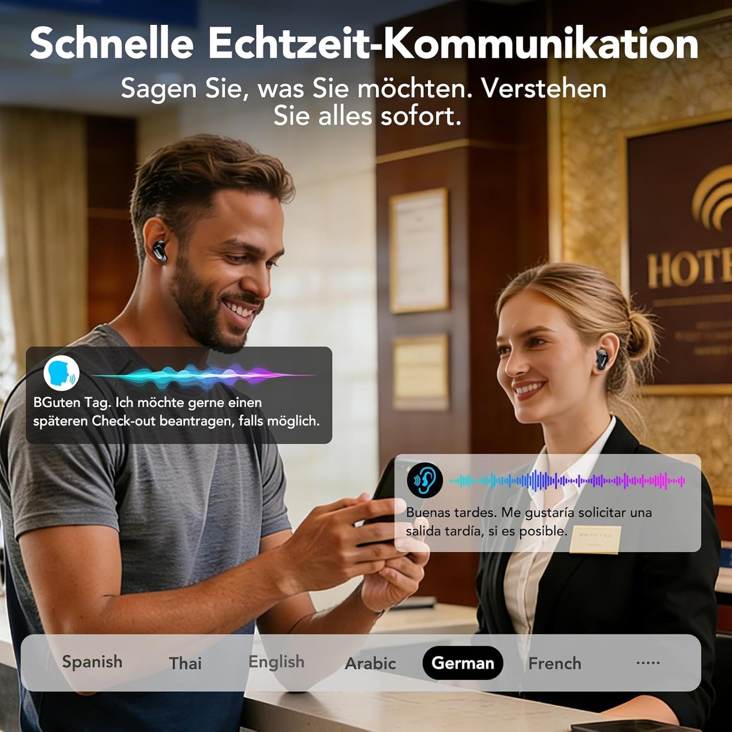 MS105 AI Übersetzer-Kopfhörer