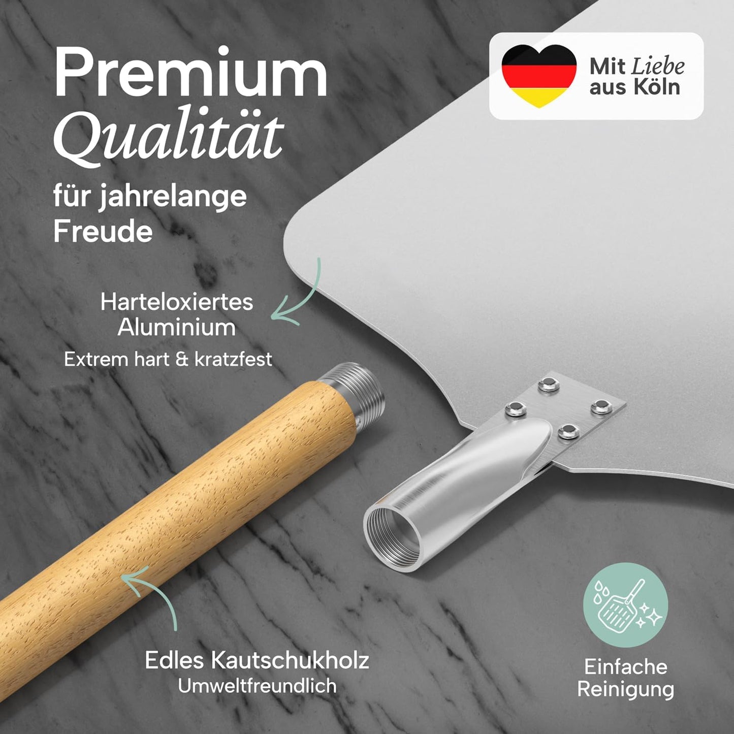 Pizzaschieber, Nicht Perforiert 82 cm