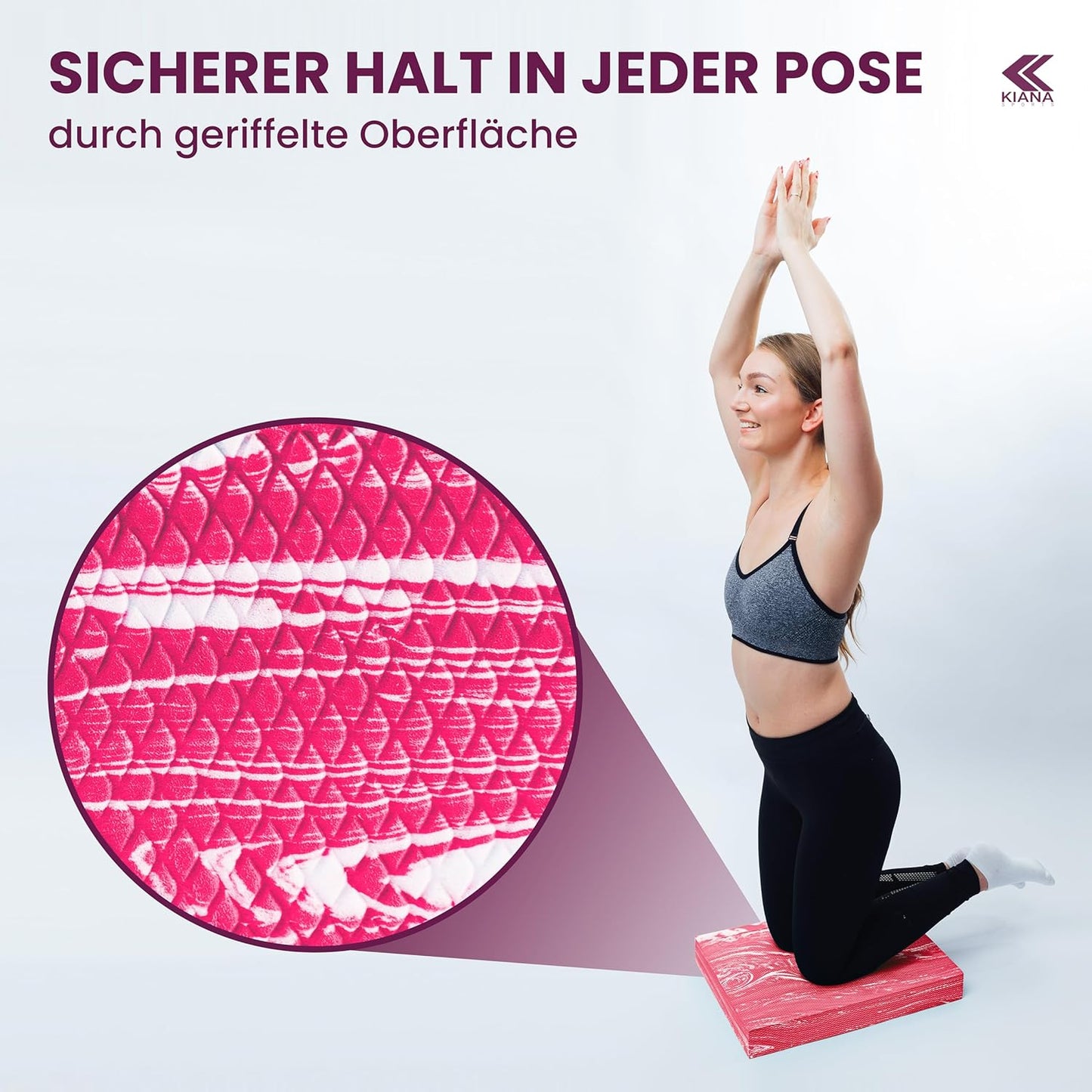 Balance Pad, 50 x 40 x 6 cm Rot