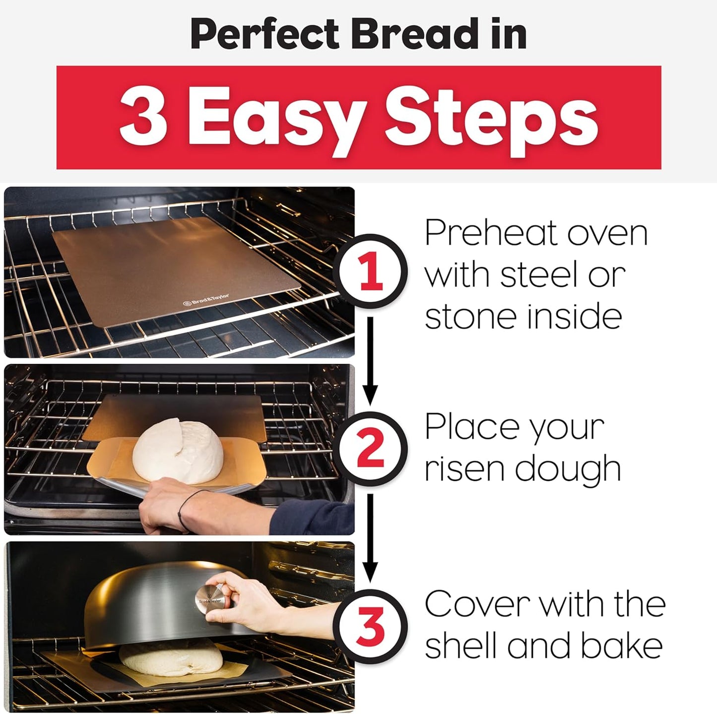 Boule Backschale für Sauerteigbrot, Boule