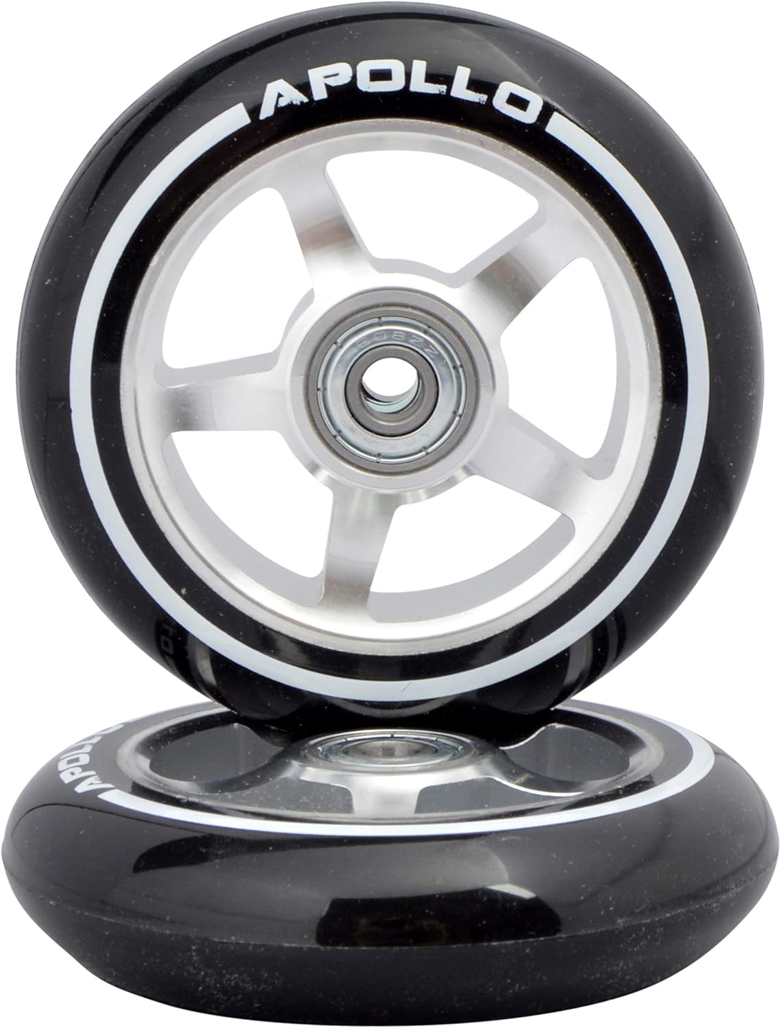 Stunt Scooter Ersatzräderset Pro Wheels, 100mm - Silber