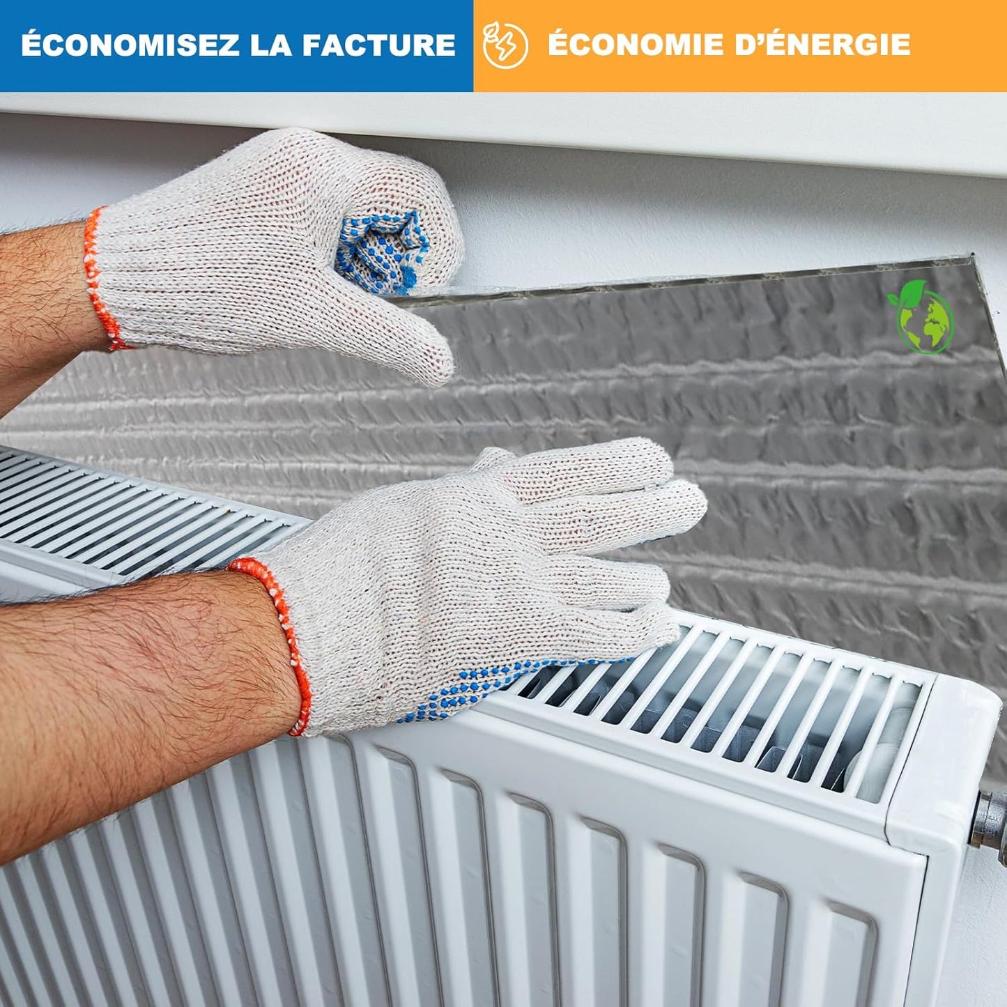 Aluminisierte Isolierfolie mit Luftpolster (15㎡), Aluminisierte/Einzelne Blase 0.6x25m - 15㎡