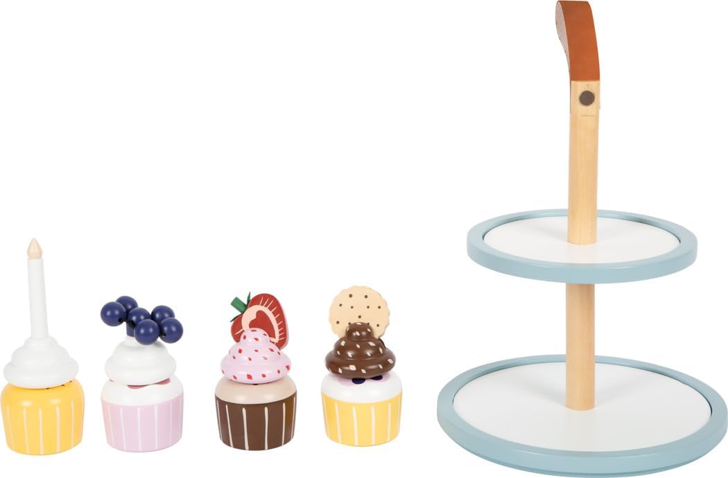 Cupcake-Etagere aus Holz für Kinderküche, Cupcake-Etagere