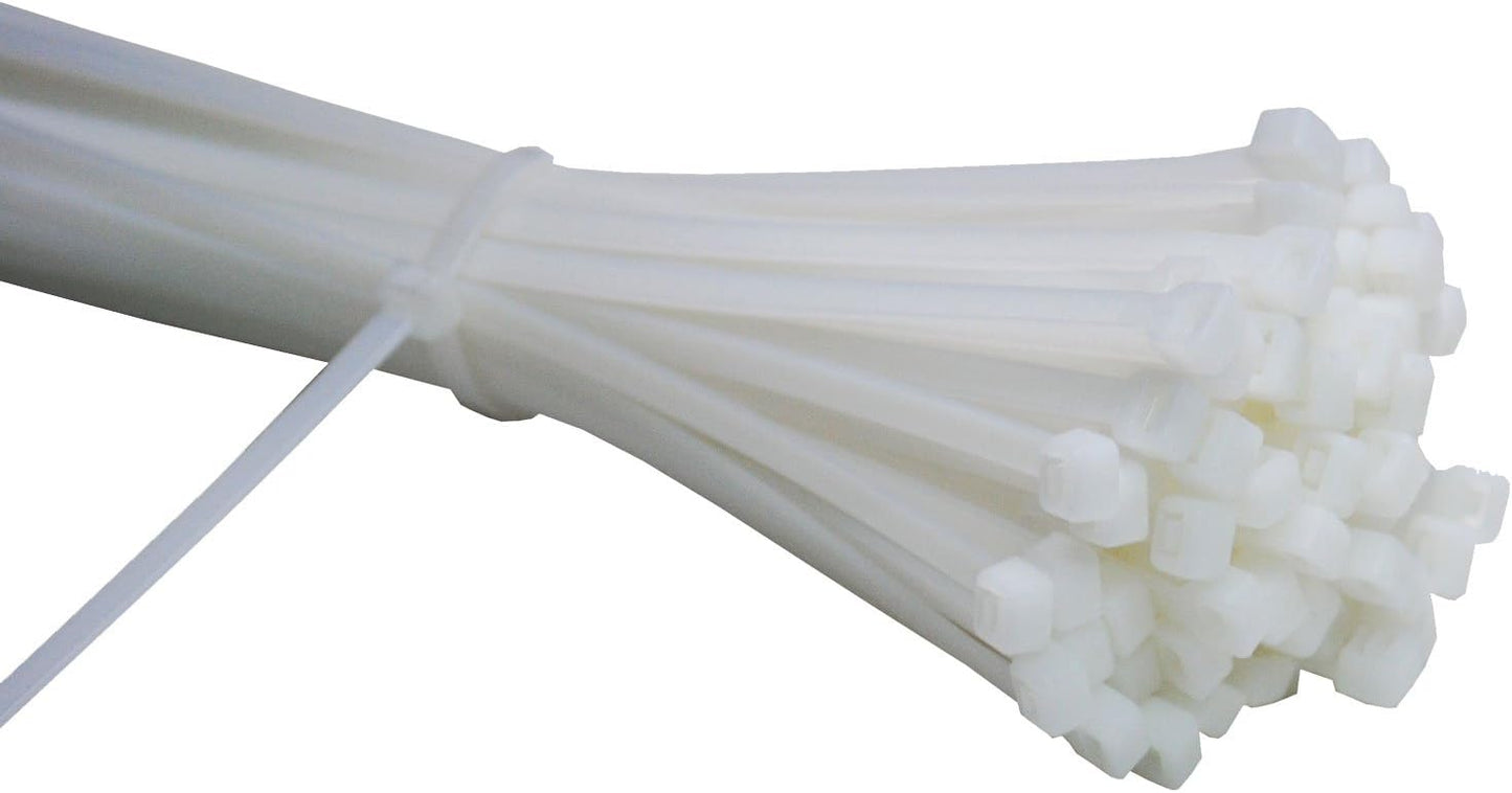 Kabelbinder Set, 300 mm x 7,6 mm – 500 Stück – weiss
