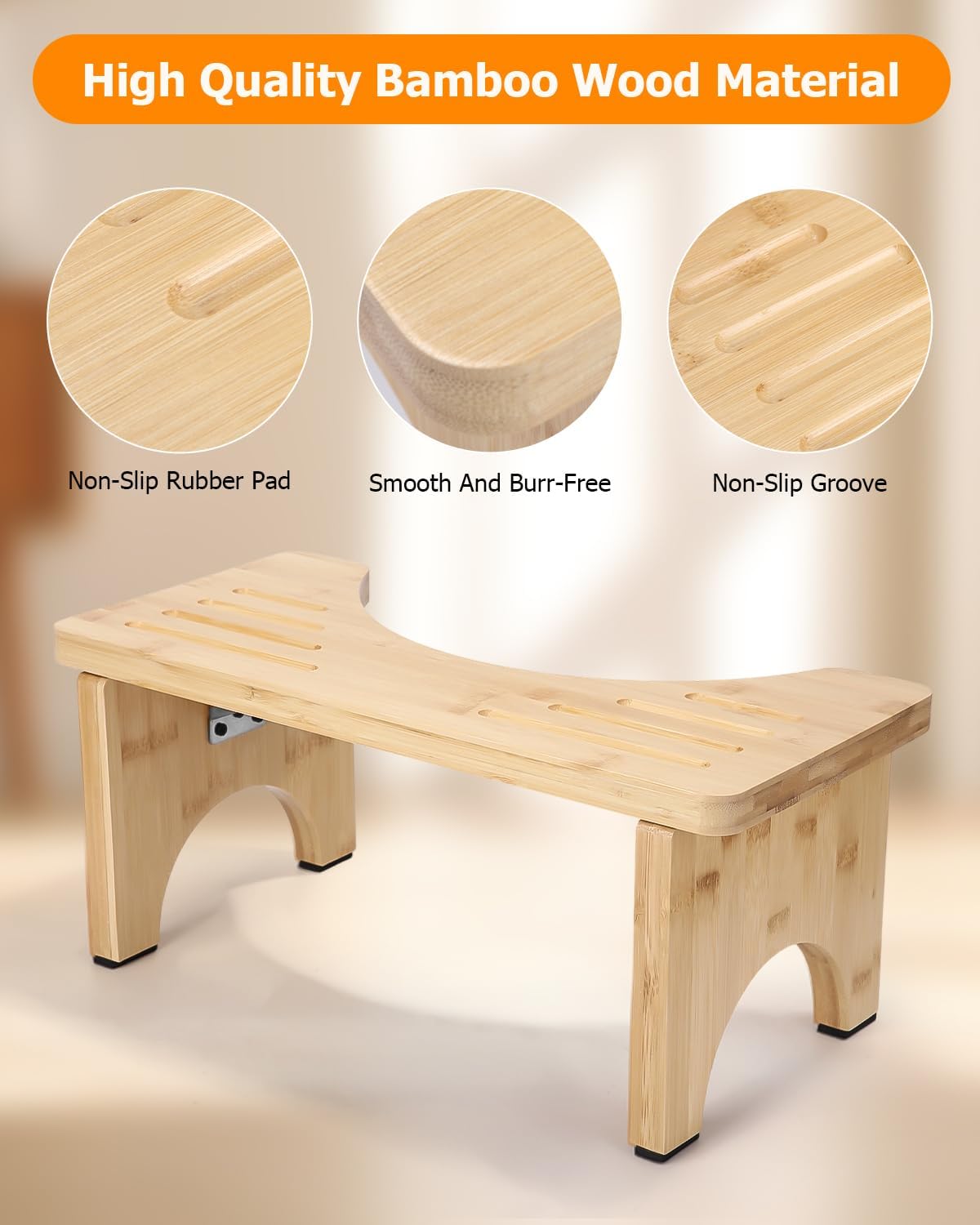 Ergonomischer Toilettenhocker
