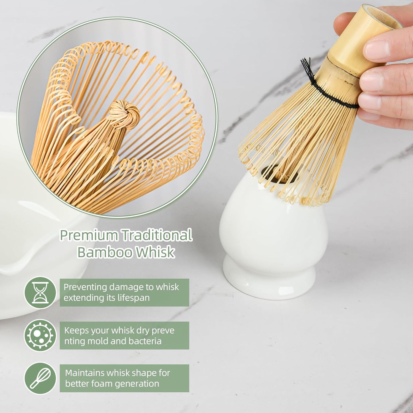 Matcha-Set für Teeliebhaber, White
