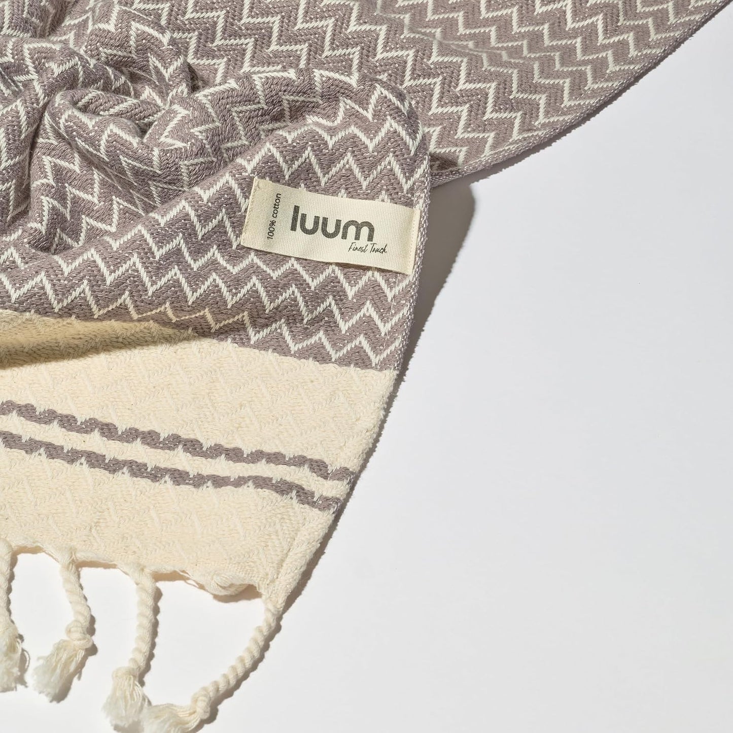 2er-Set Hamamtuch Kairo, 2er Set [90x180] 06 - Kairo - Taupe / Olive
