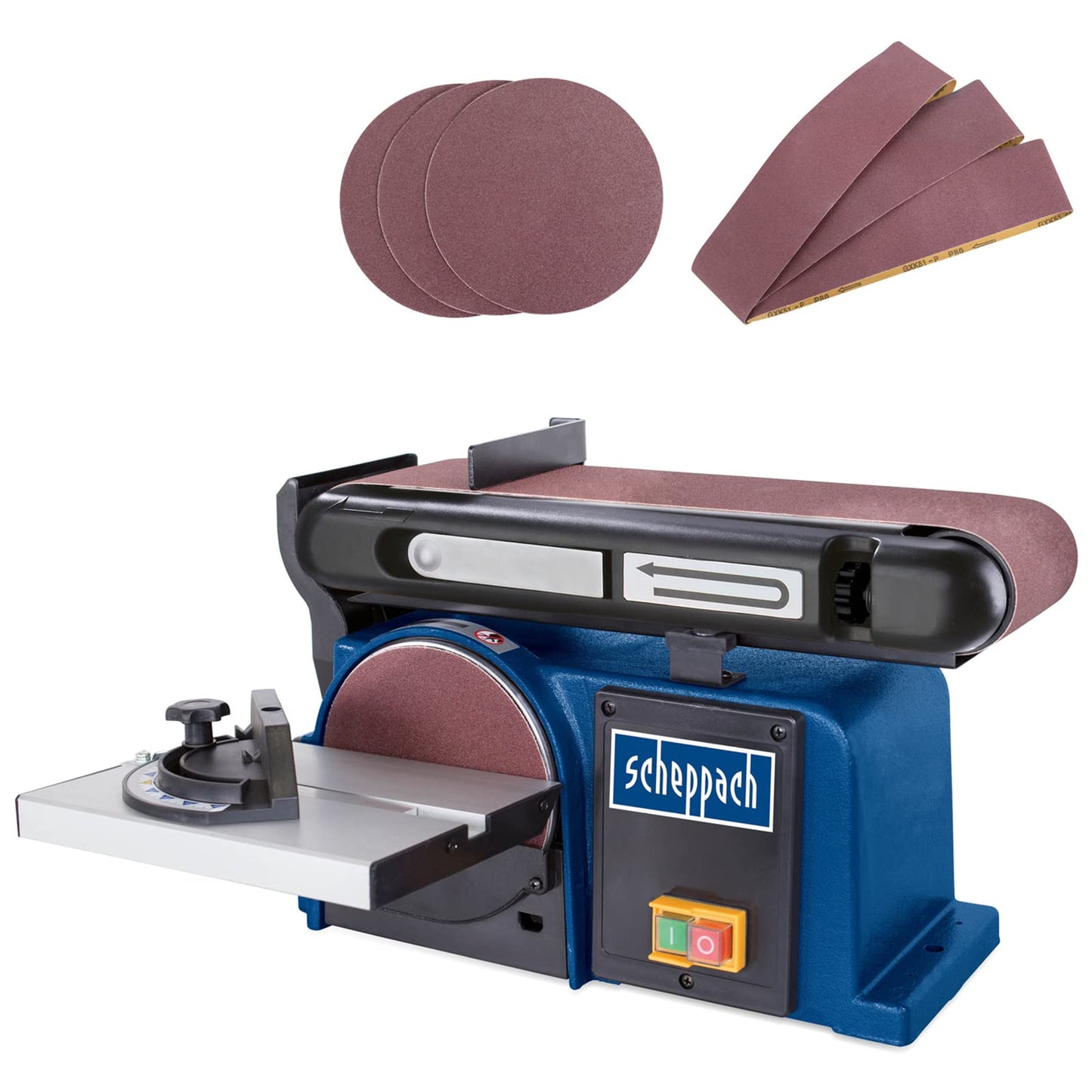 Band-Tellerschleifer BTS900 mit 6 tlg. Schleifset, BTS900 mit 6 tlg. Schleifset