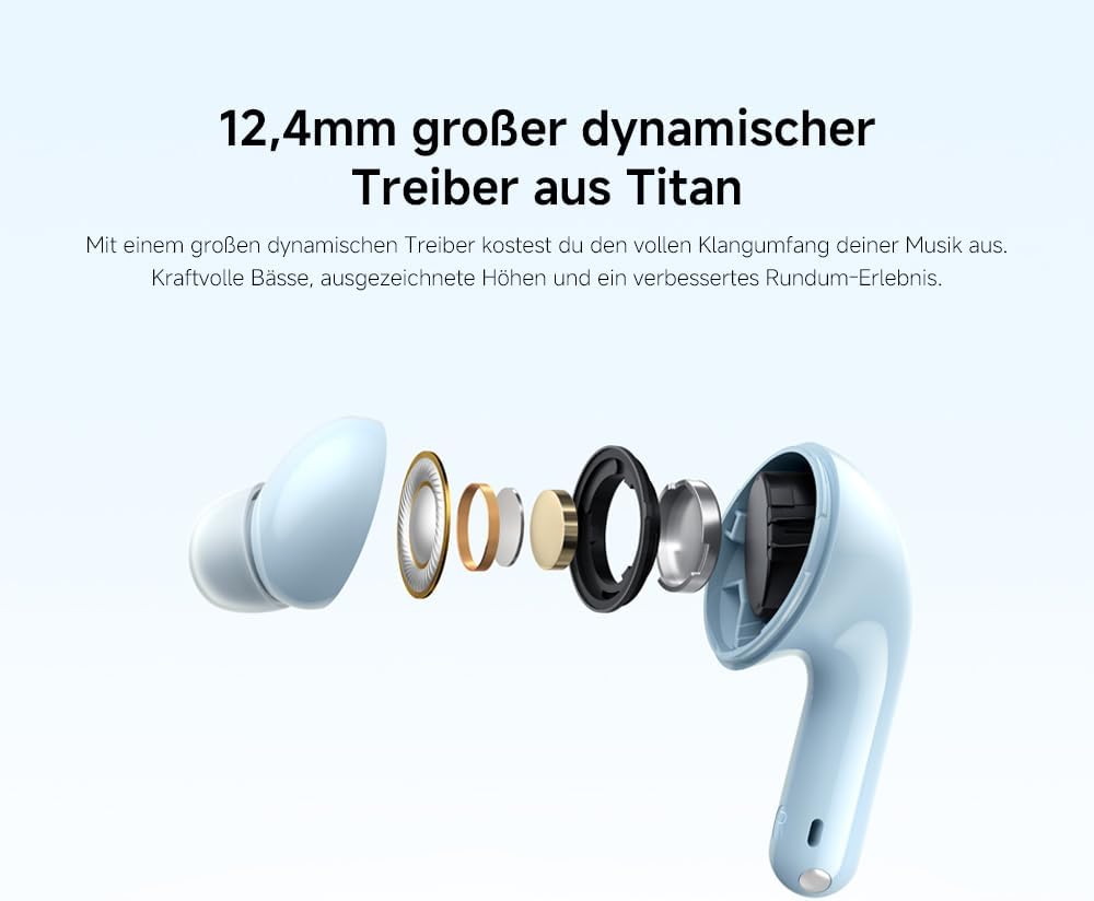 Redmi Buds 6 Lite In-Ear Kopfhörer mit Active Noise Cancelling, buds 6 lite Schwarz