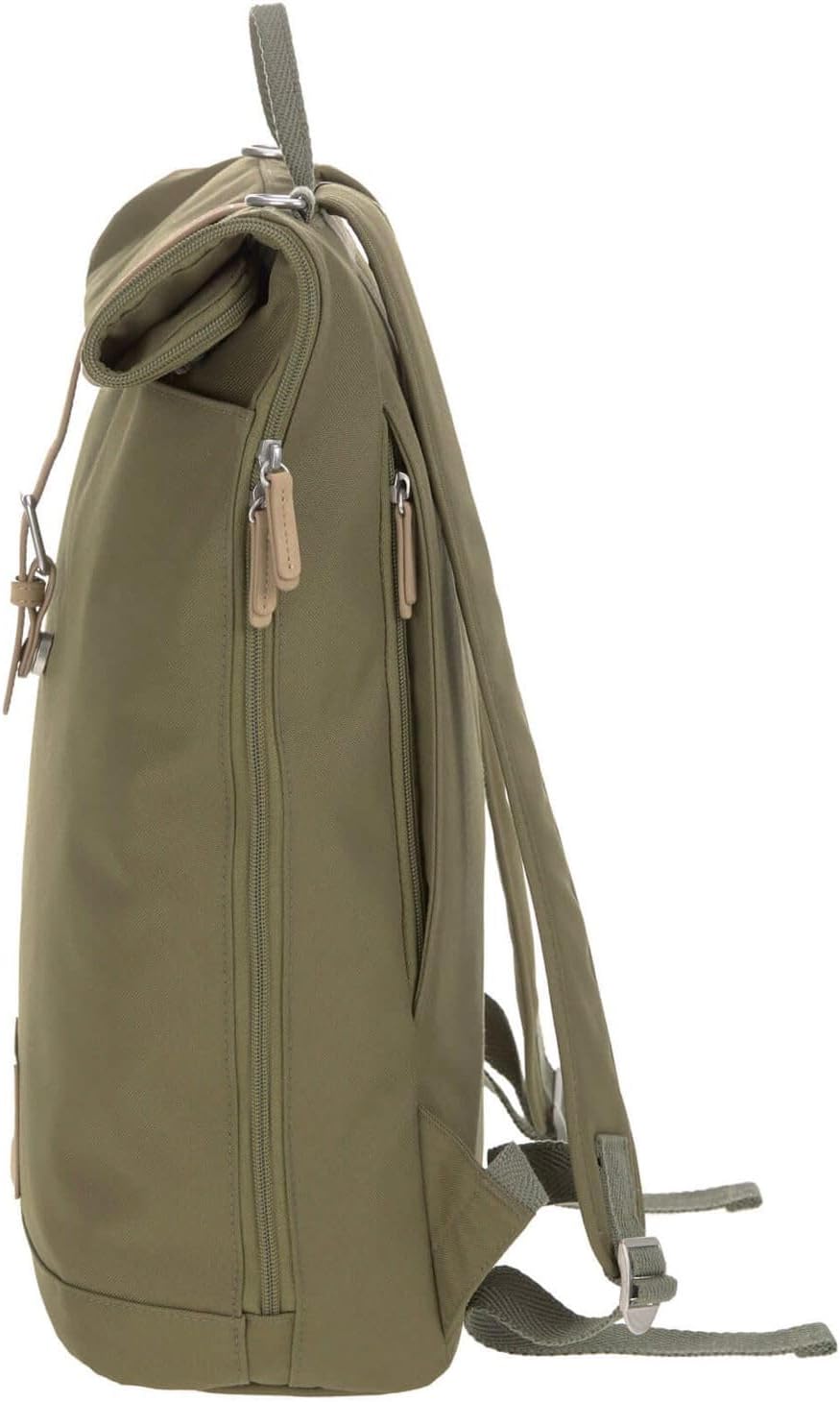 Wickeltasche mit Wickelunterlage und Flaschenhalter, Grün