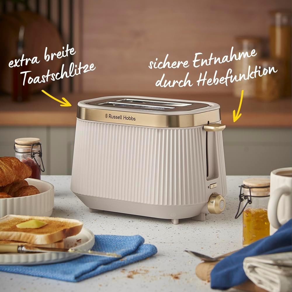 Toaster für 2 Scheiben mit Brötchenaufsatz