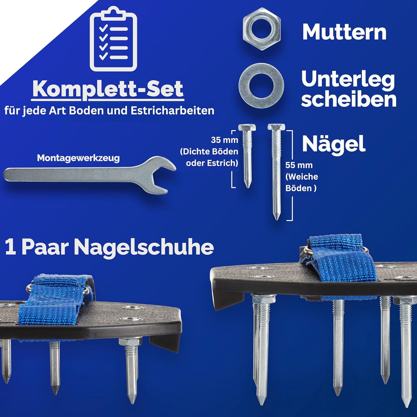 Nagelschuhe ‎NS-000, zwei Nagellängen