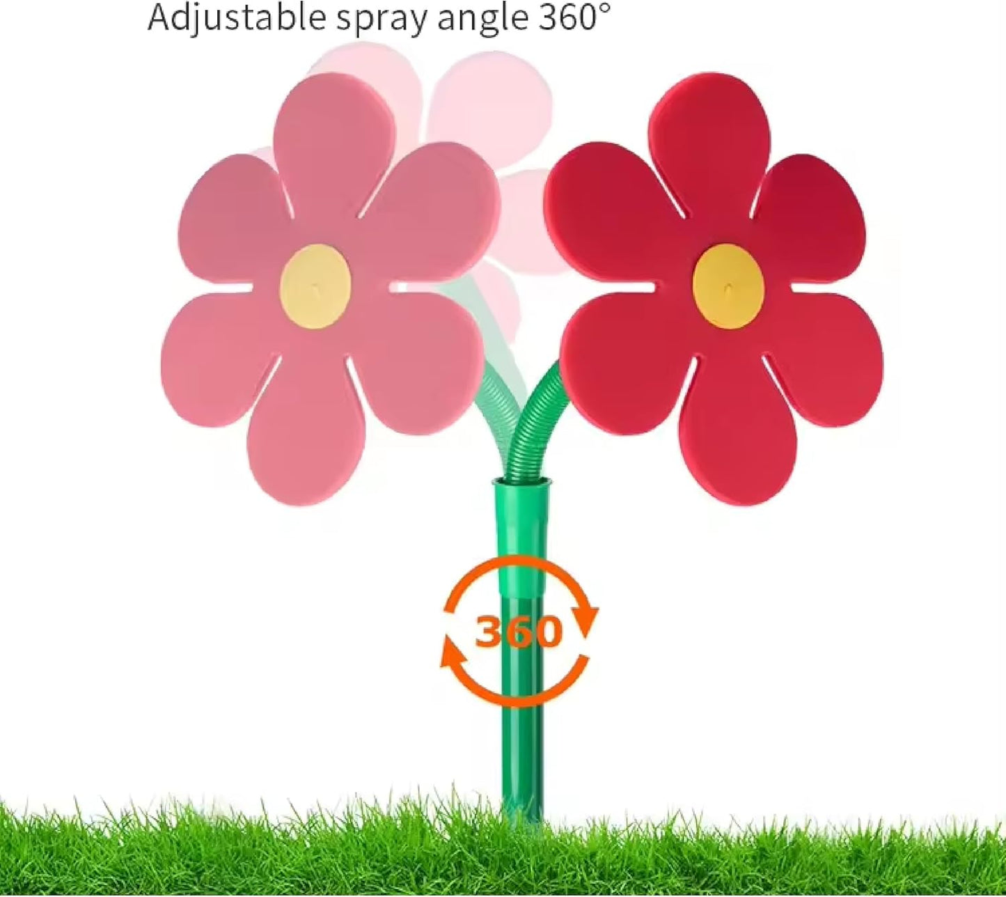 Tanzende Blume Rasensprinkler, Einzeln Gelb