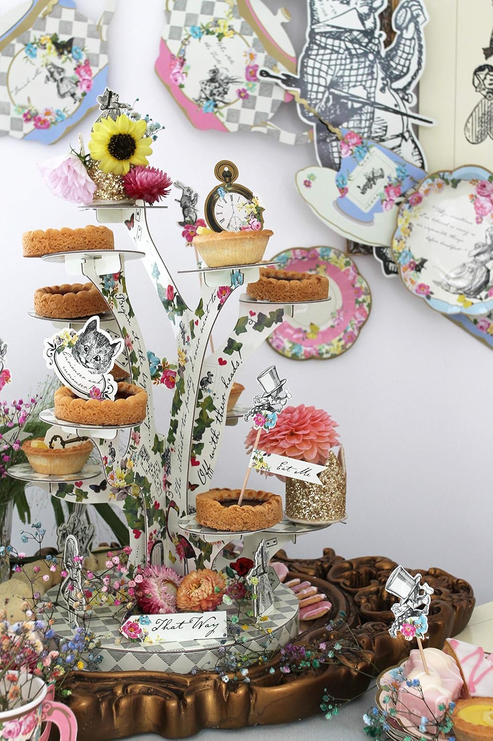 Alice im Wunderland Cupcake-Ständer, Einzeln