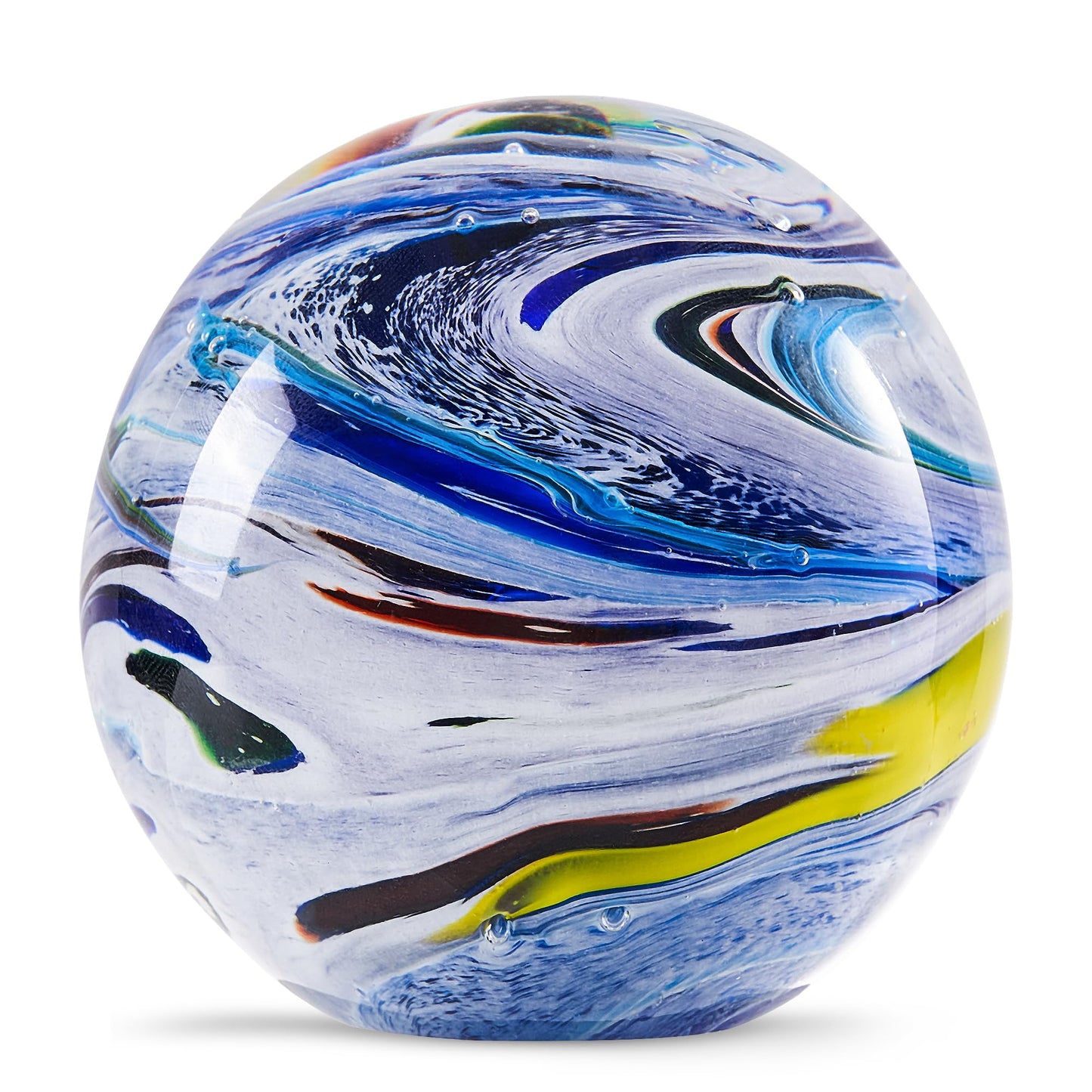 Planet-Briefbeschwerer, Weiss/Stern