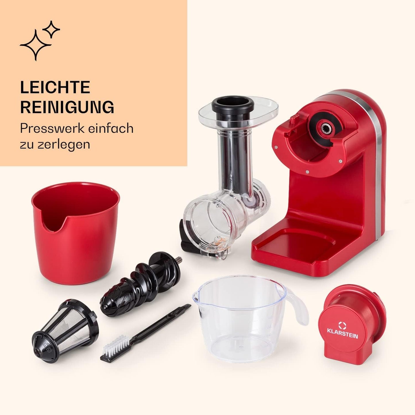 Bella Elegance Saftpresse, Rot