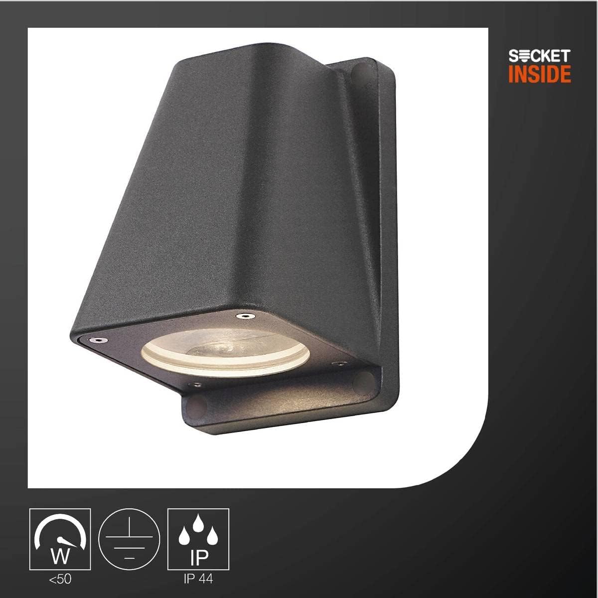 Down-Light zur Aussenbeleuchtung, Wallyx Qpar51 50w Anthrazit