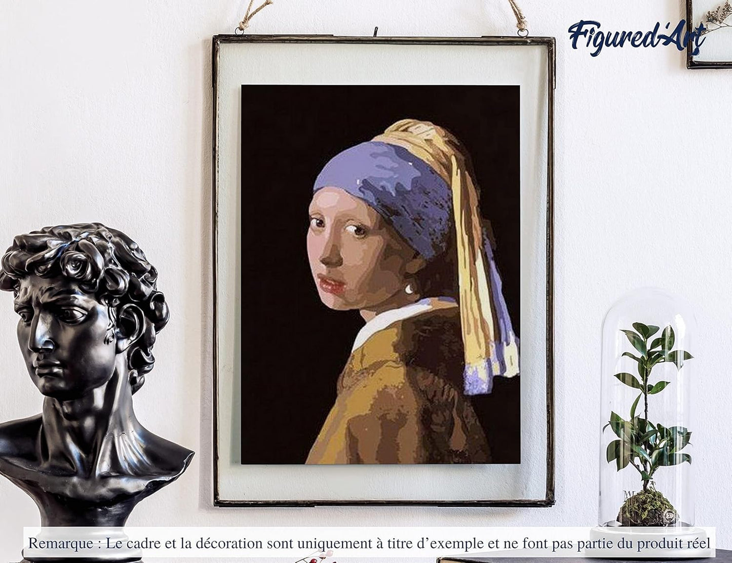 Malen nach Zahlen Set: Mädchen mit Perlenohrring, Vermeer - Mädchen mit dem Perlenohrring 40x50cm (Ohne Rahmen)