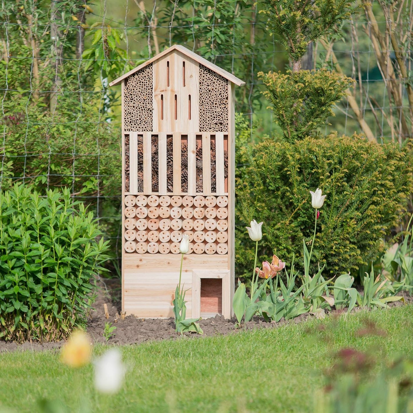Insektenhotel XXL für Bienen und Schmetterlinge