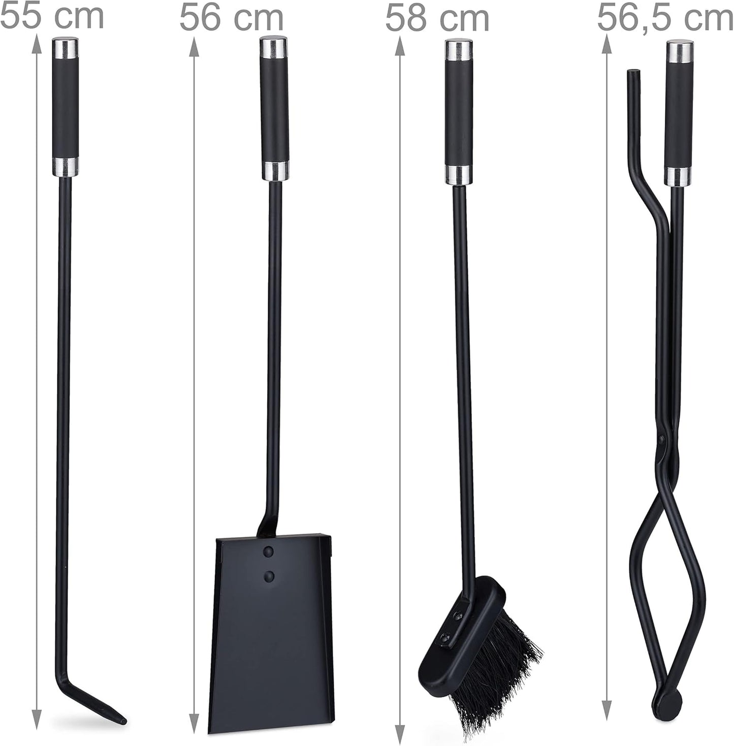 5-teiliges Kaminbesteck-Set