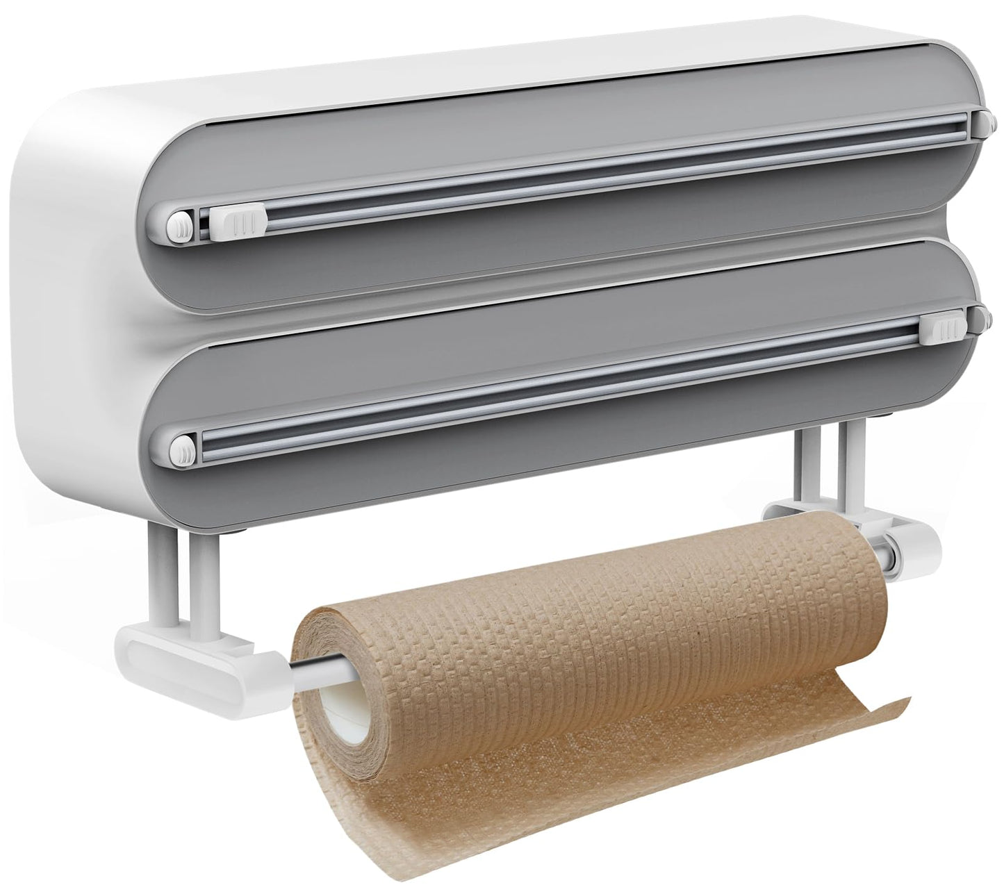 3-in-1 Frischhaltefolien- und Küchenrollenhalter