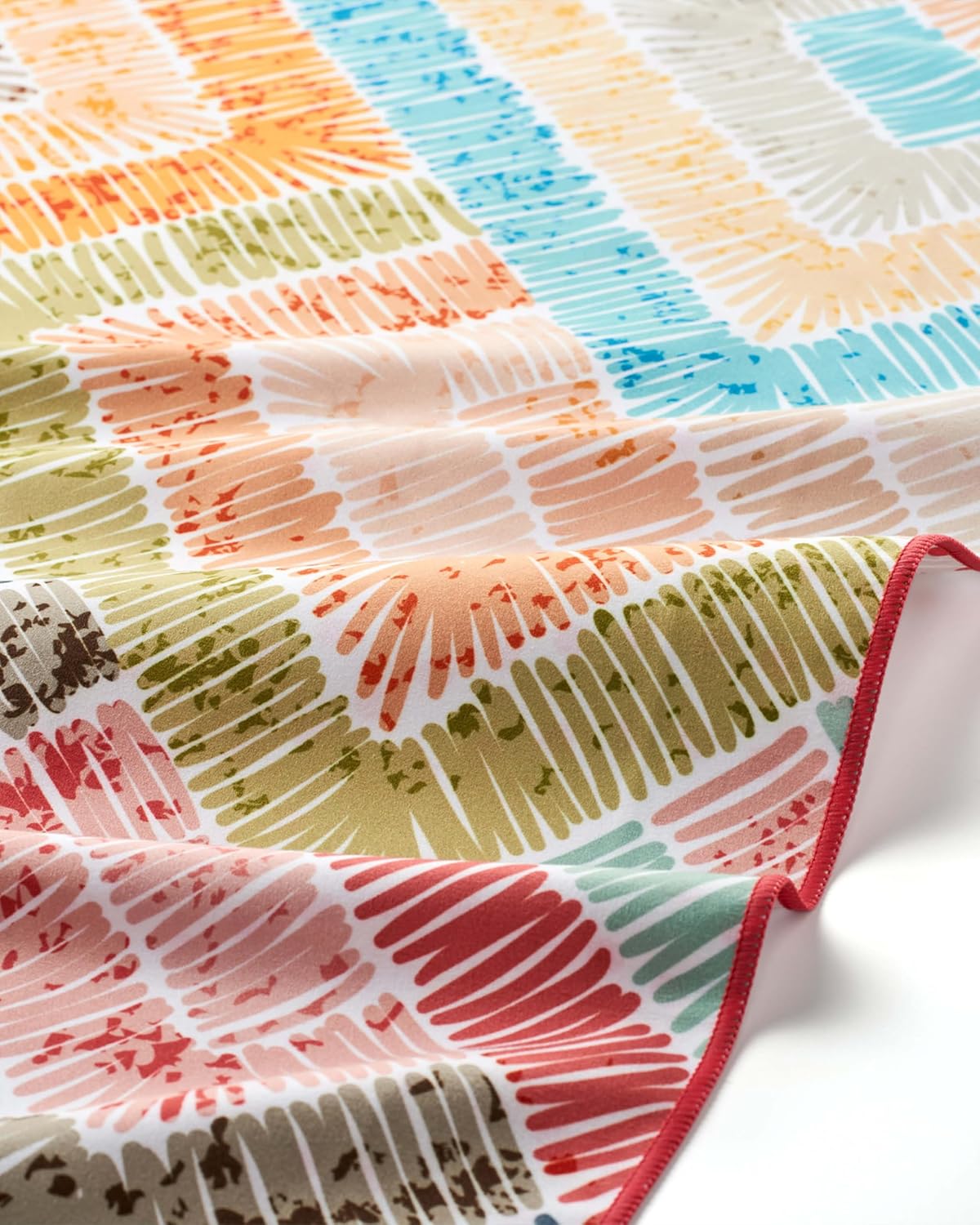 Schnelltrocknendes Strandhandtuch, 160cm x 90cm 34 Fancy Squares