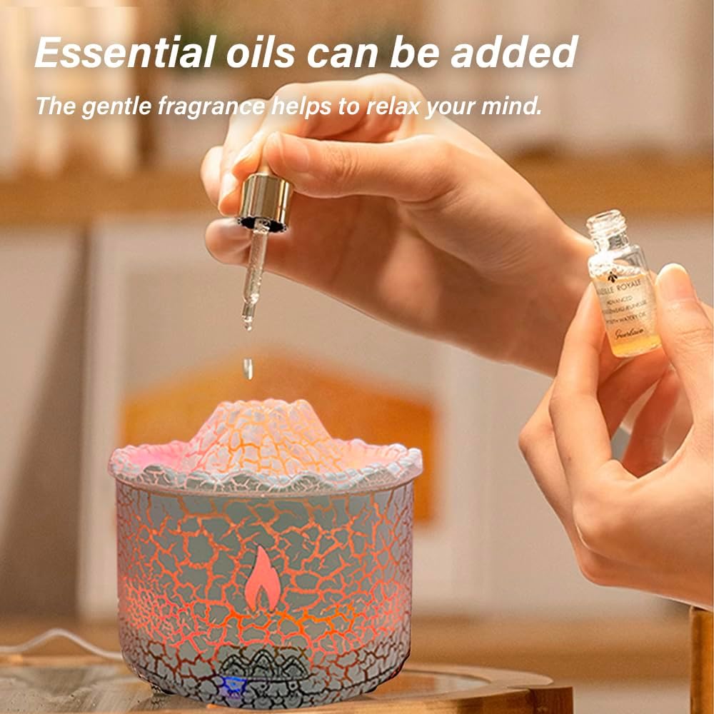 Aroma-Diffusor Vulkan mit Ultraschall-Technologie, Weiß