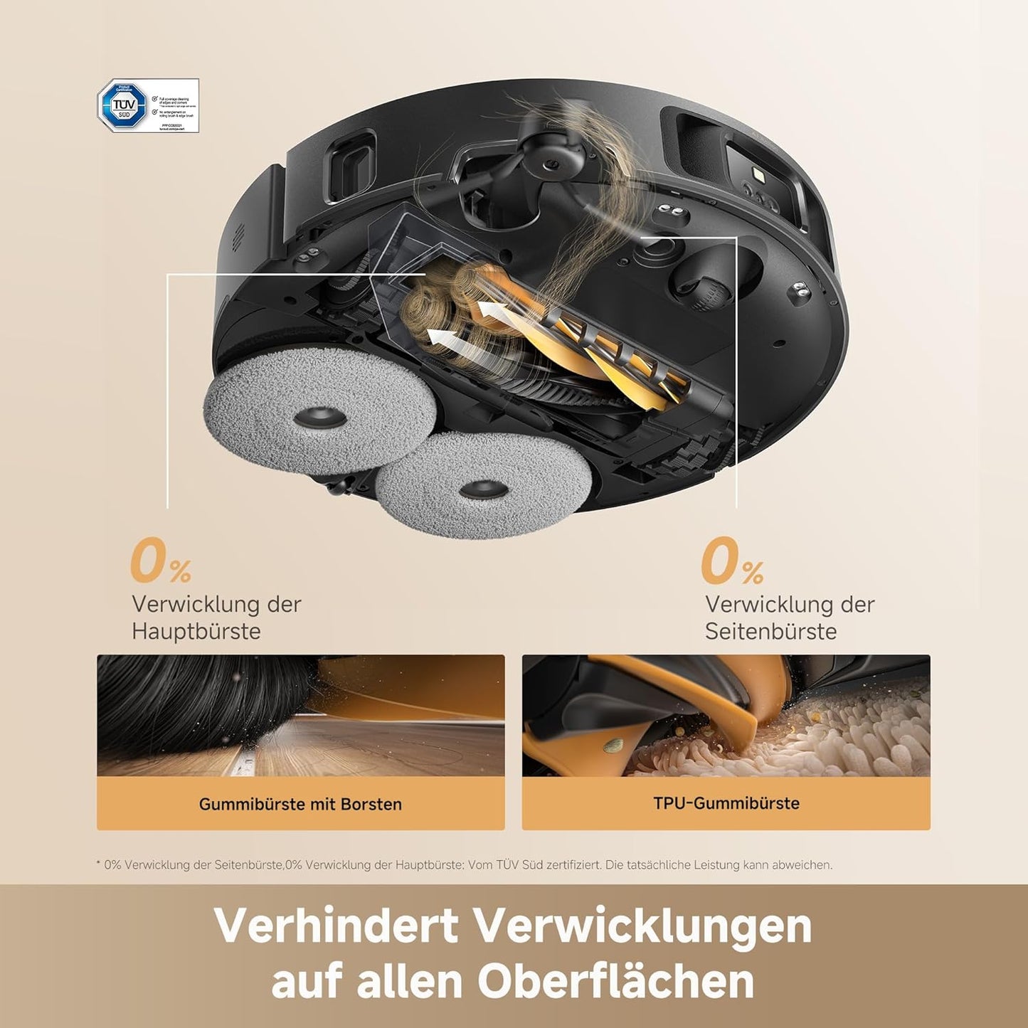 L50s Pro Ultra Saugroboter mit Wischfunktion & Selbstreinigung, L50s Pro Ultra Schwarz