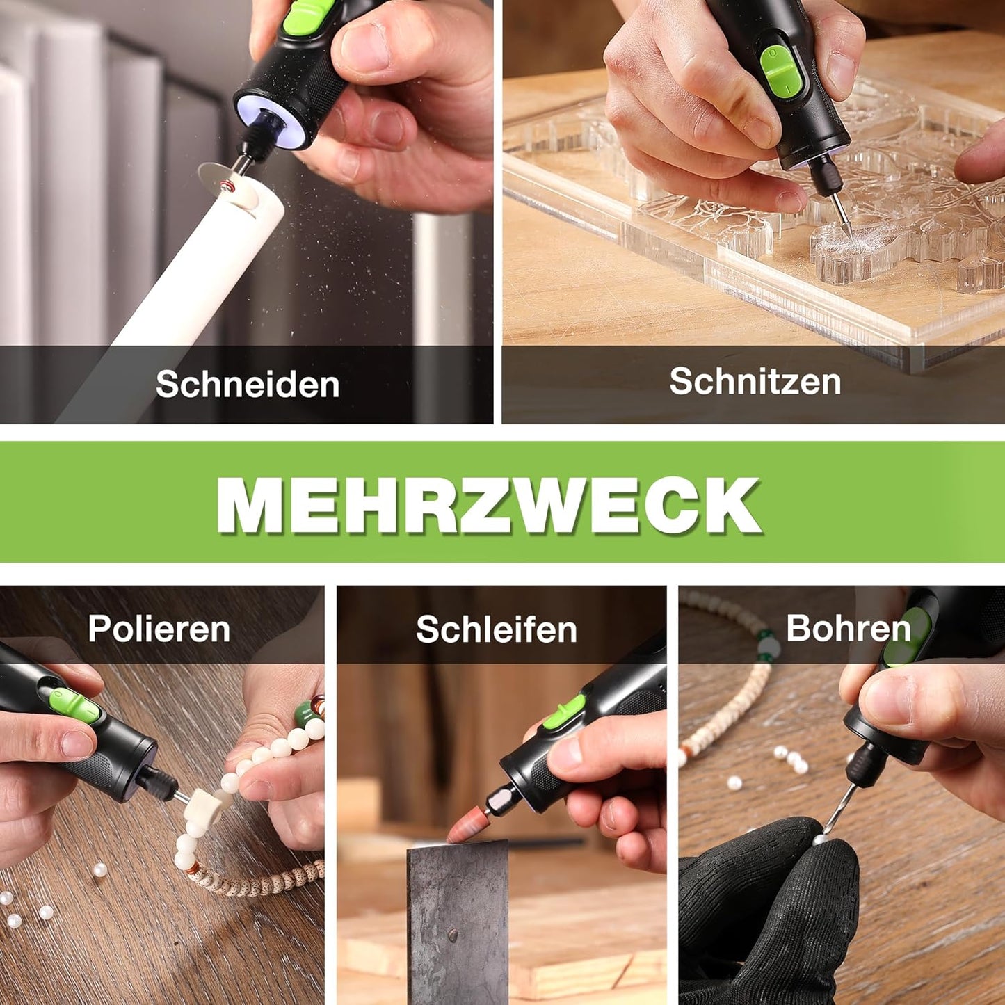 Akku Multifunktionswerkzeug mit Zubehör