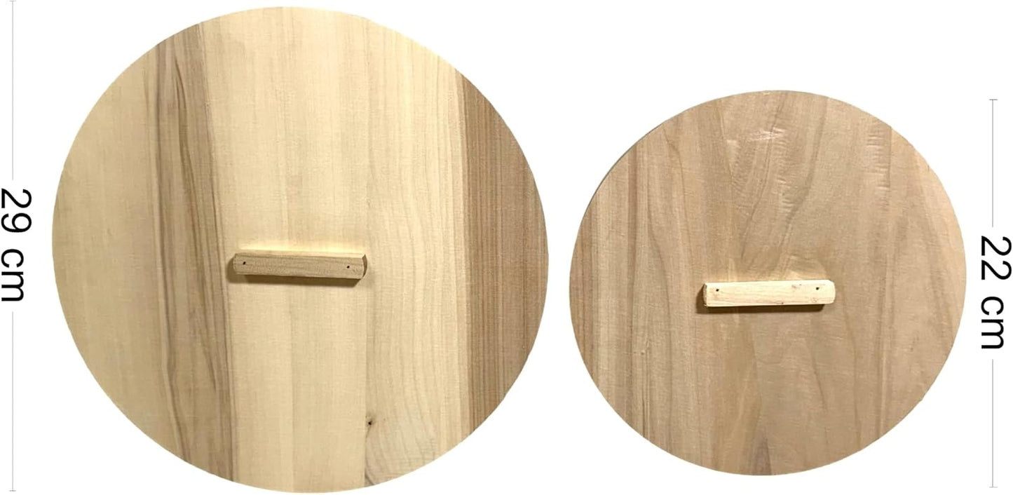 Holzeimer mit Doppeldeckel zum Fermentieren