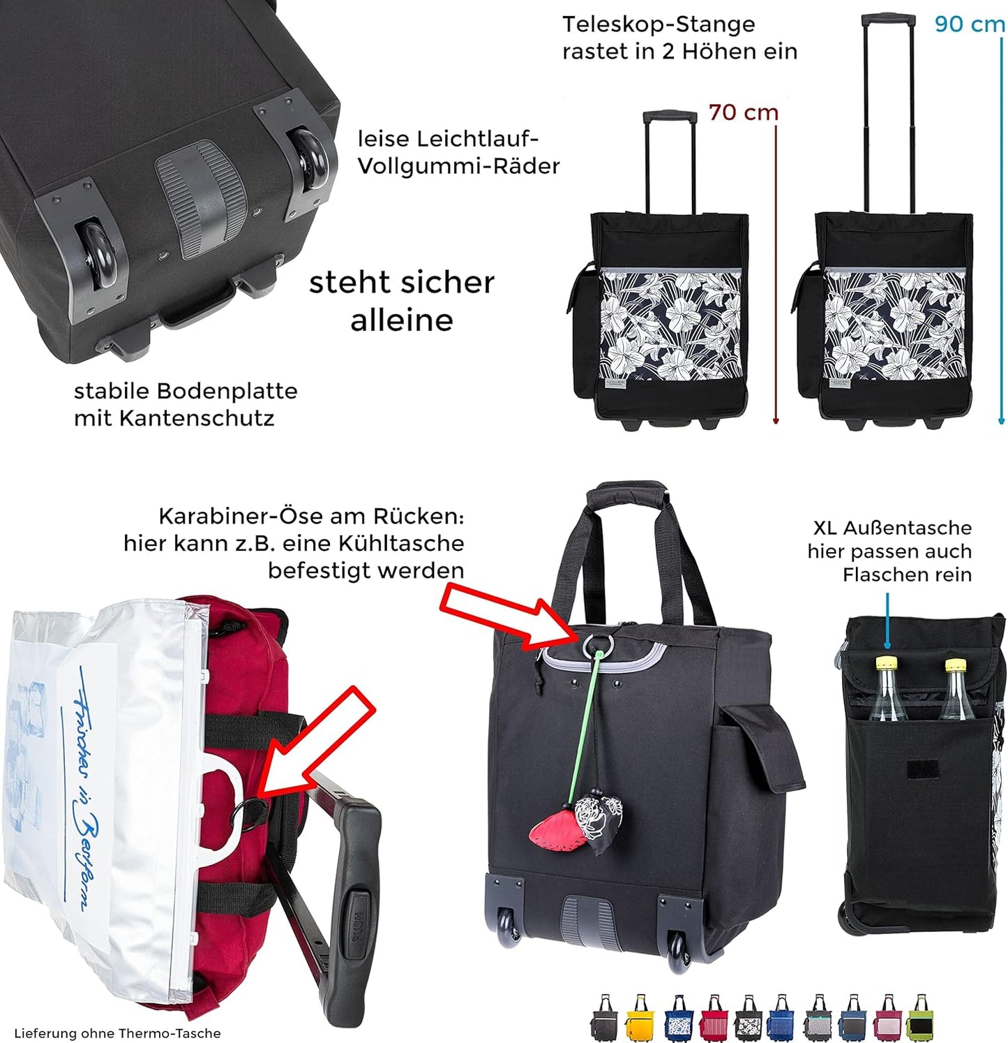 Shoppingtrolley XL, 12895 Black Uni