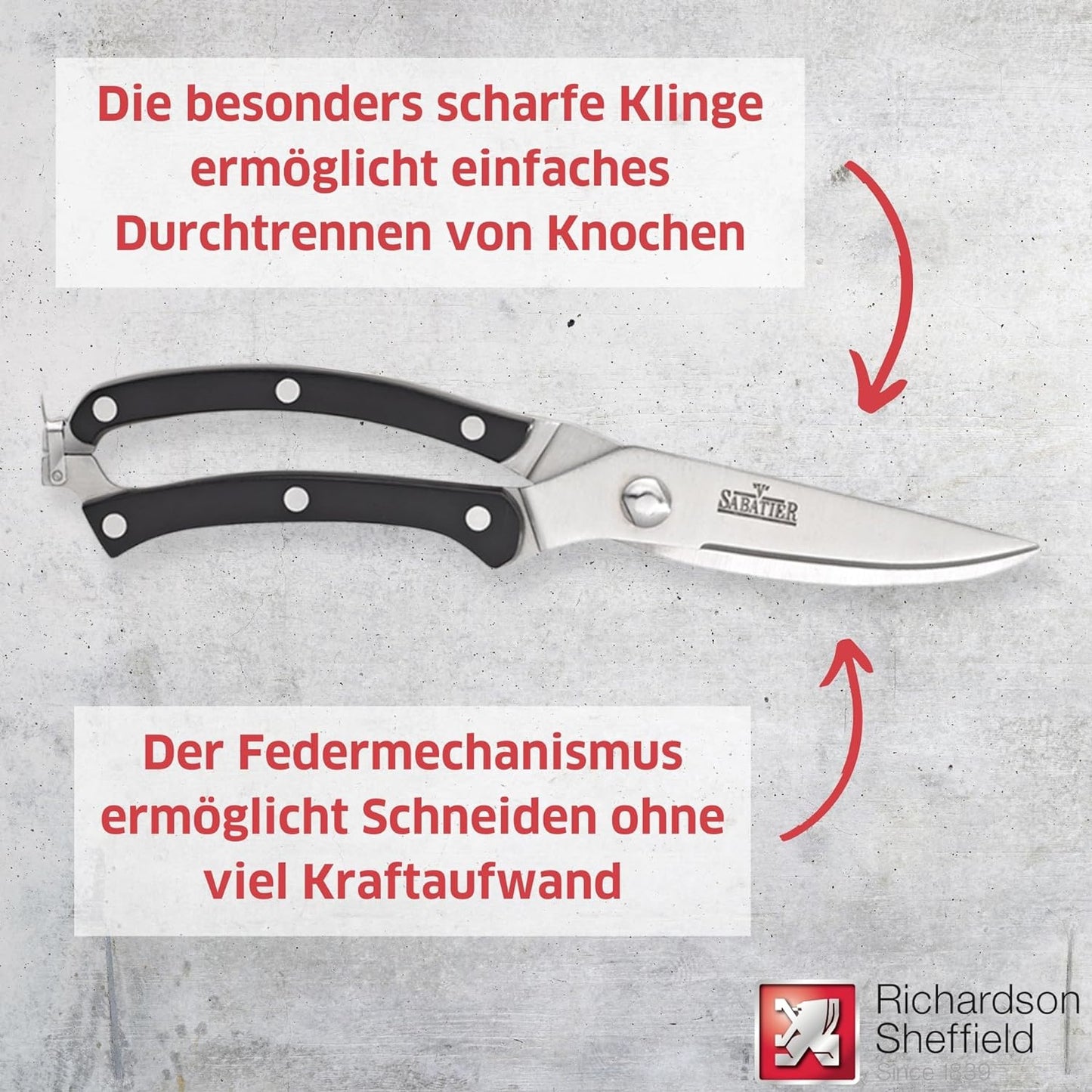 V Sabatier Geflügelschere, Geflügelschere
