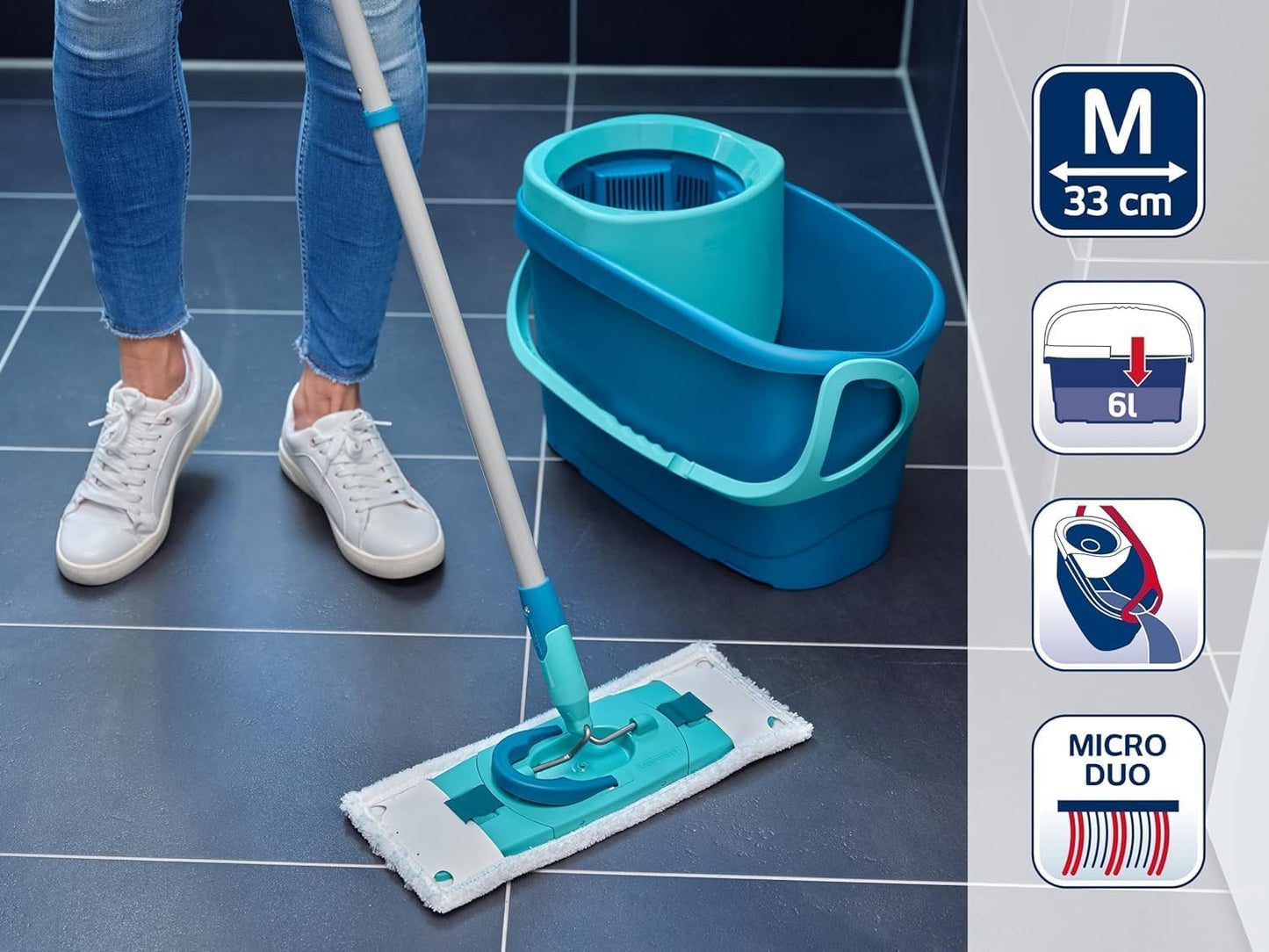 Clean Twist M Ergo +, Eco Verpackung Set Clean Twist Ergo + Trockenreinigung Bezug
